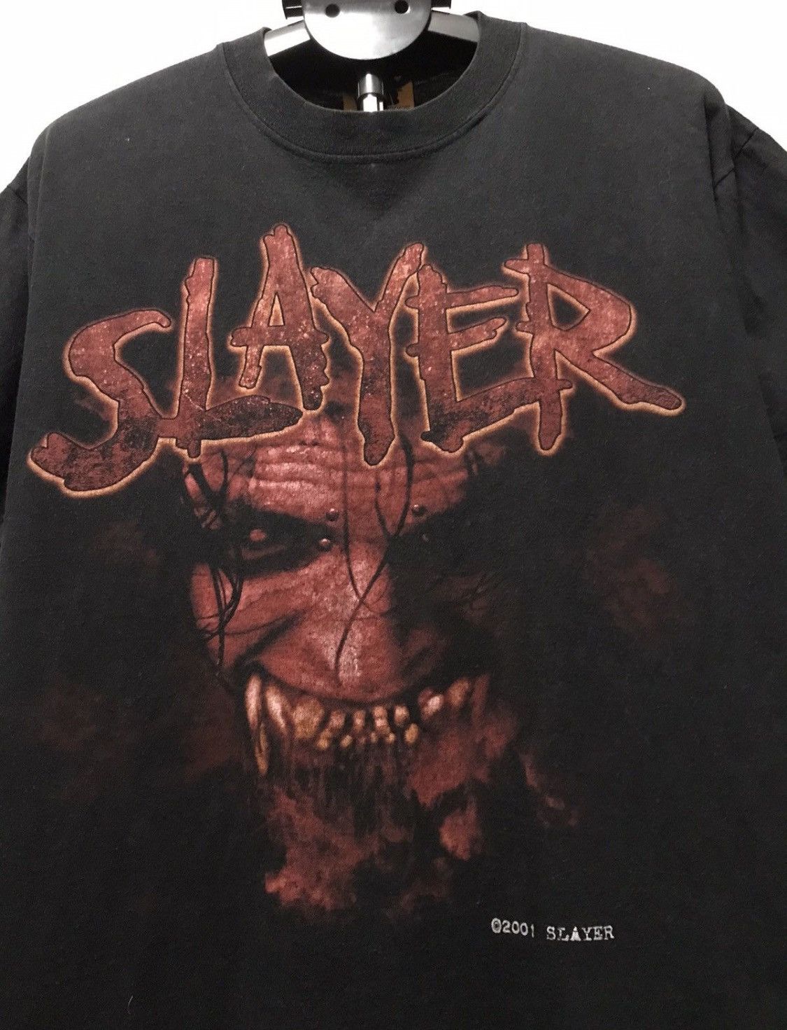 Band Tees × Vintage SLAYER 2001 CRAZY RARE TEE Size US XL / EU 56 / 4 - 2 Thumbnail