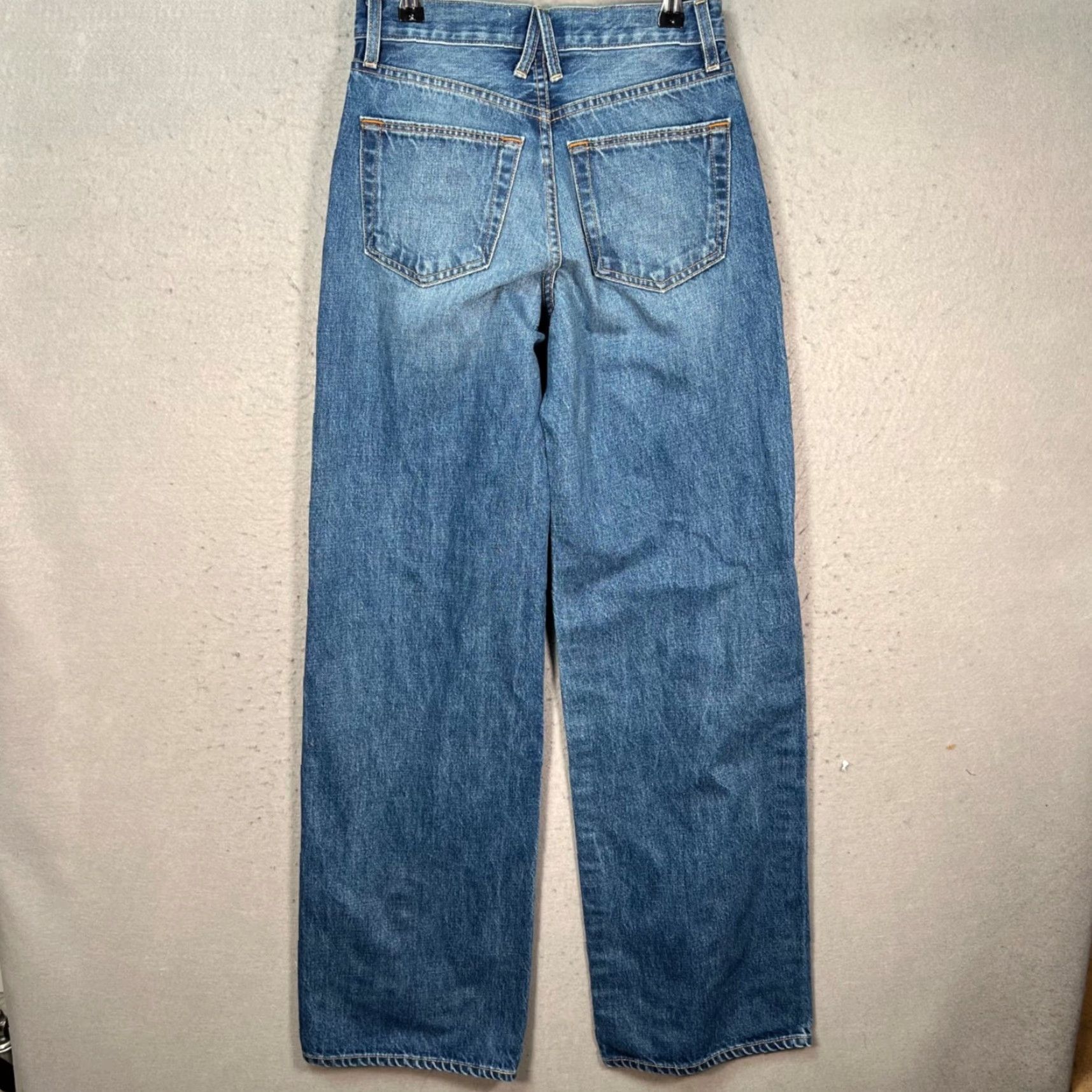 SLVRLAKE SLVRLAKE Womens Denim Jeans High Rise Wide Leg 23 Premium USA Blue Jeans 5-Pocket Size 40" / US 18 - 2 Thumbnail