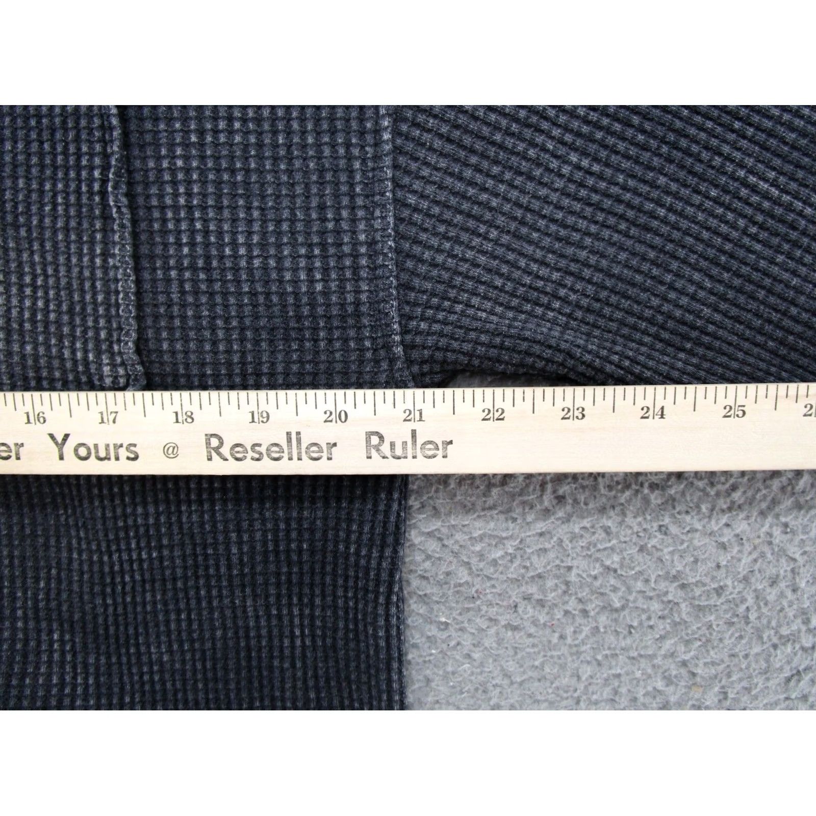 Vintage Maurices Women's Thermal Waffle Knit Button-Up Collared Sweatshirt Shirt Size S Gray Size S / US 4 / IT 40 - 5 Thumbnail