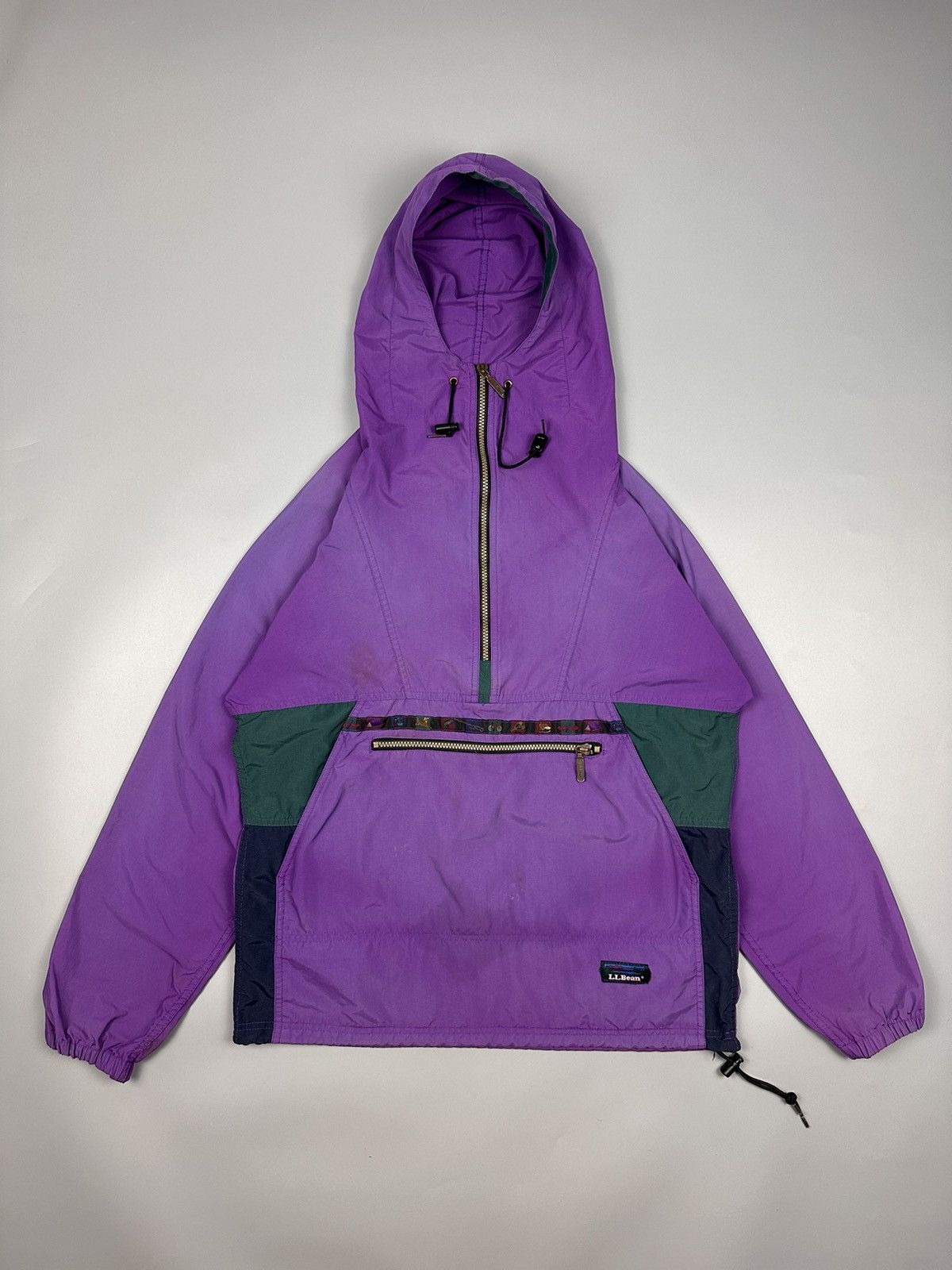 L.L. Bean × Native × Vintage Vintage LL Bean Anorak Native Half Zipper Hoodie Size US L / EU 52-54 / 3 - 1 Thumbnail