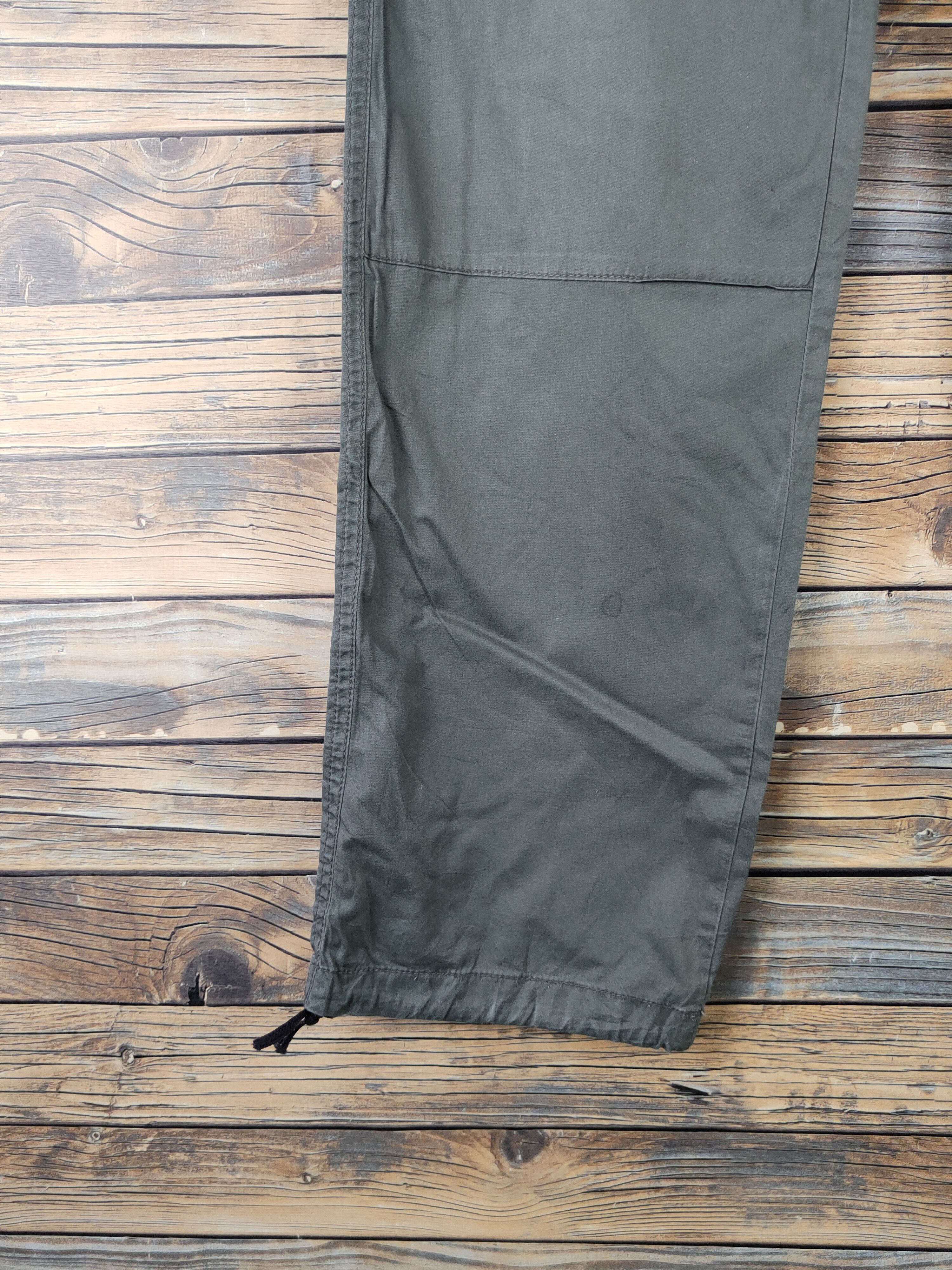 Japanese Brand DL TKMixpice Green Multipocket Tactical Cargo Pants #1132 Size US 34 / EU 50 - 4 Thumbnail