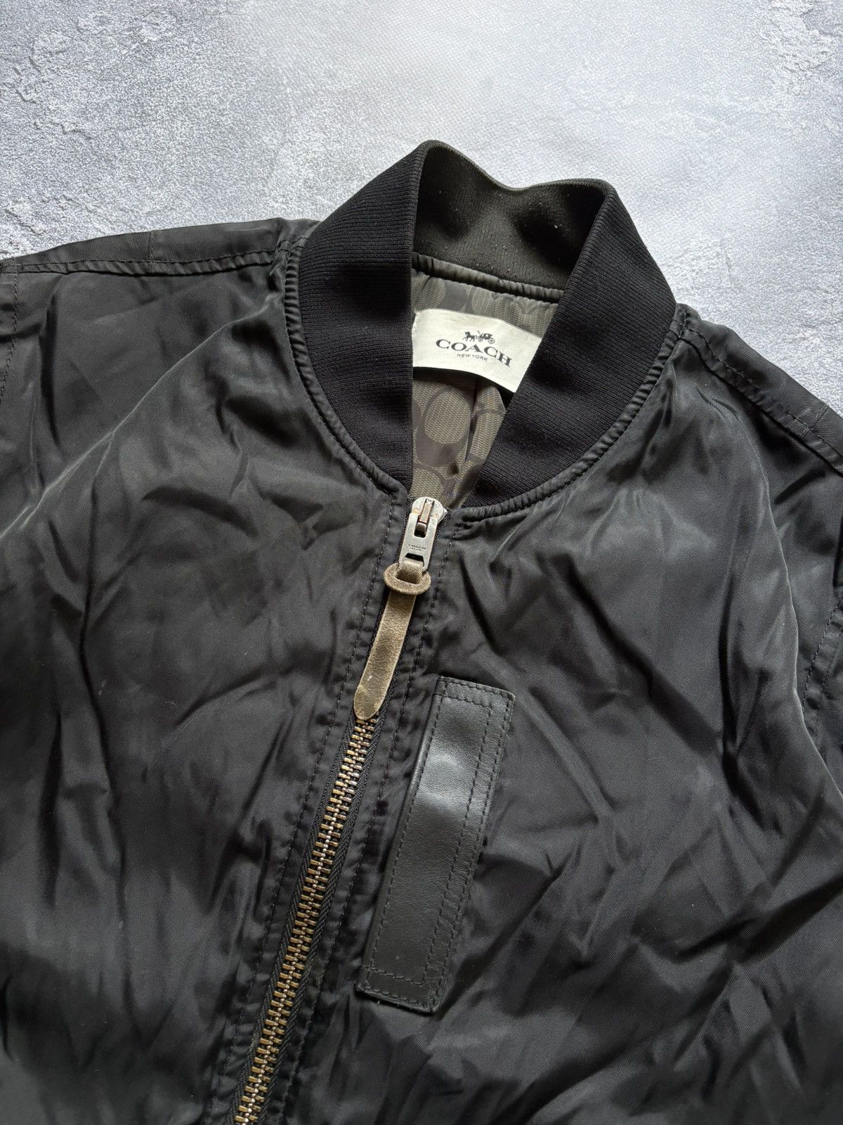 Coach Coach Luxury Monogram MA-1 Nylon Bomber Jacket Size L Rare Size US L / EU 52-54 / 3 - 7 Thumbnail