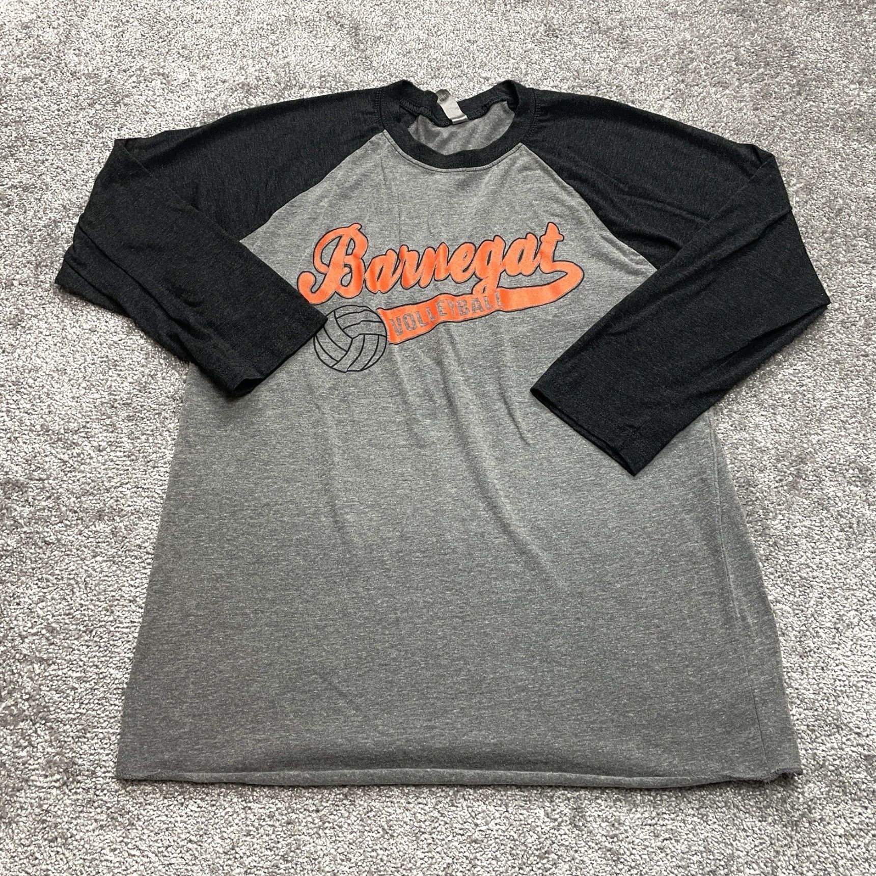 Next Level Next Level Shirt Adult Medium Gray Raglan Baseball Tee Barnegat Volleyball Logo Size US M / EU 48-50 / 2 - 2 Thumbnail