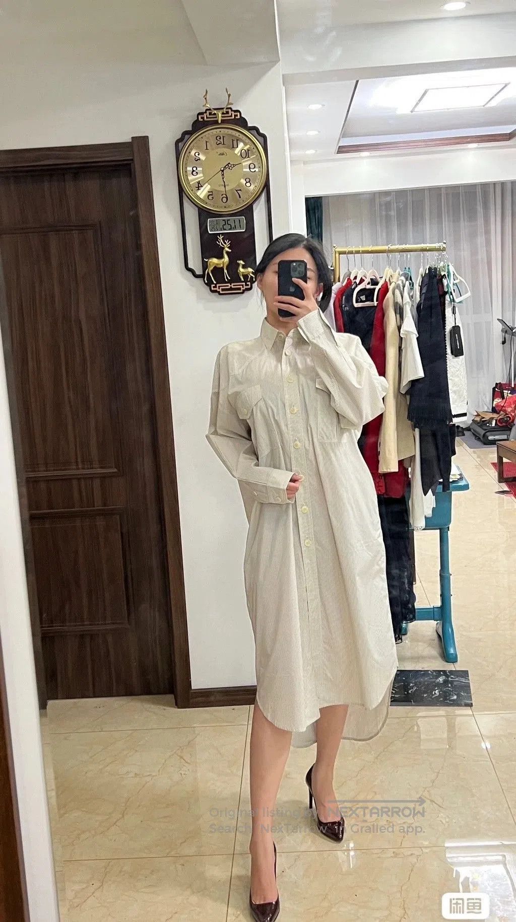 Givenchy Givenchy Silk Shirt Dress with Belt. Size US S / EU 44-46 / 1 - 2 Thumbnail