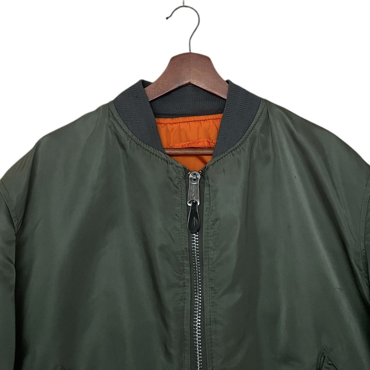 Alpha Industries Vintage Alpha Industries MA-1 Fly Jacket 1980s Size US XL / EU 56 / 4 - 3 Thumbnail