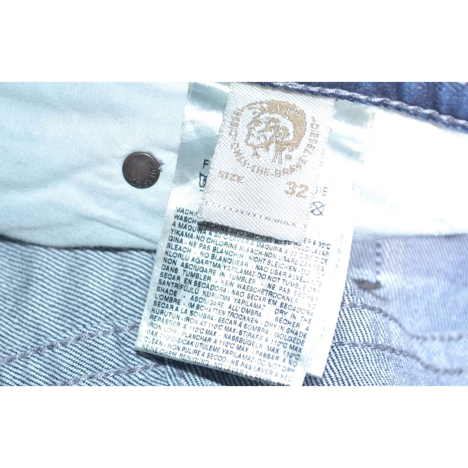 Diesel Diesel Thavar 0661D Men’s Dark Wash Blue Slim Skinny Denim Jeans W32 L34 Size US 32 / EU 48 - 6 Thumbnail
