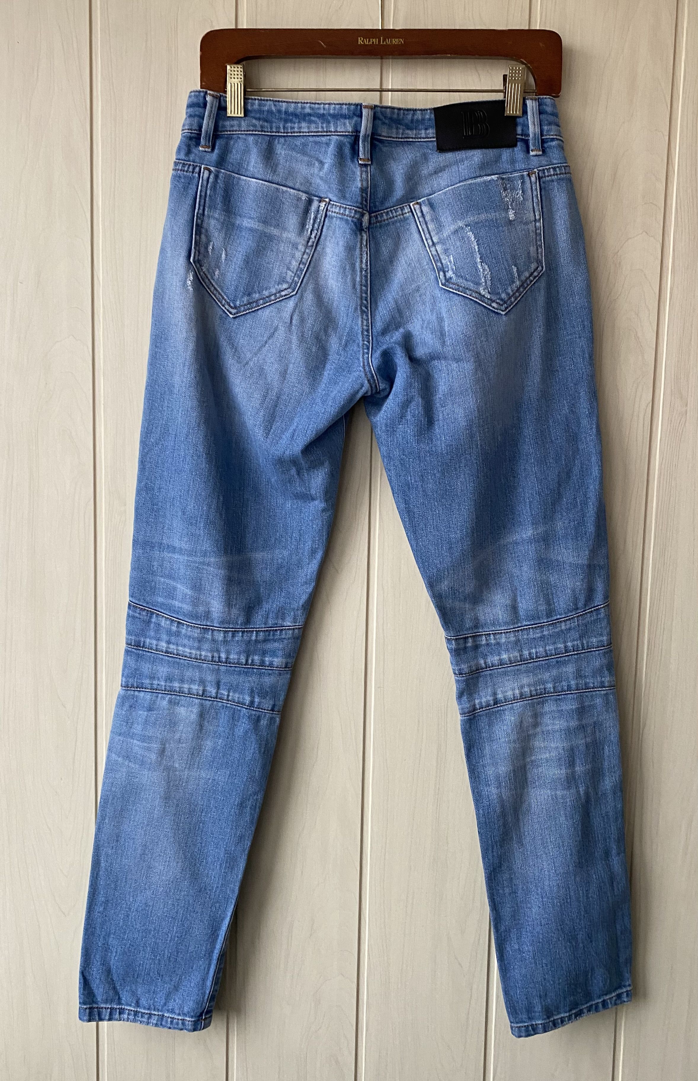 Balmain Pierre Balmain biker ripped jeans Size US 28 / EU 44 - 2 Thumbnail