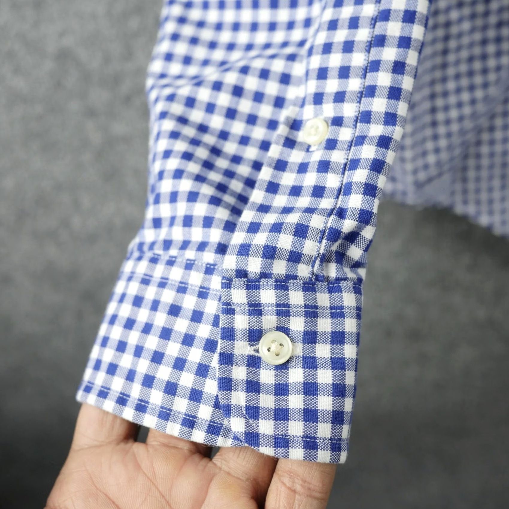 Polo Ralph Lauren Polo Ralph Lauren Shirt Mens Large Blue Gingham Button-Down Long Sleeve Size US L / EU 52-54 / 3 - 4 Thumbnail