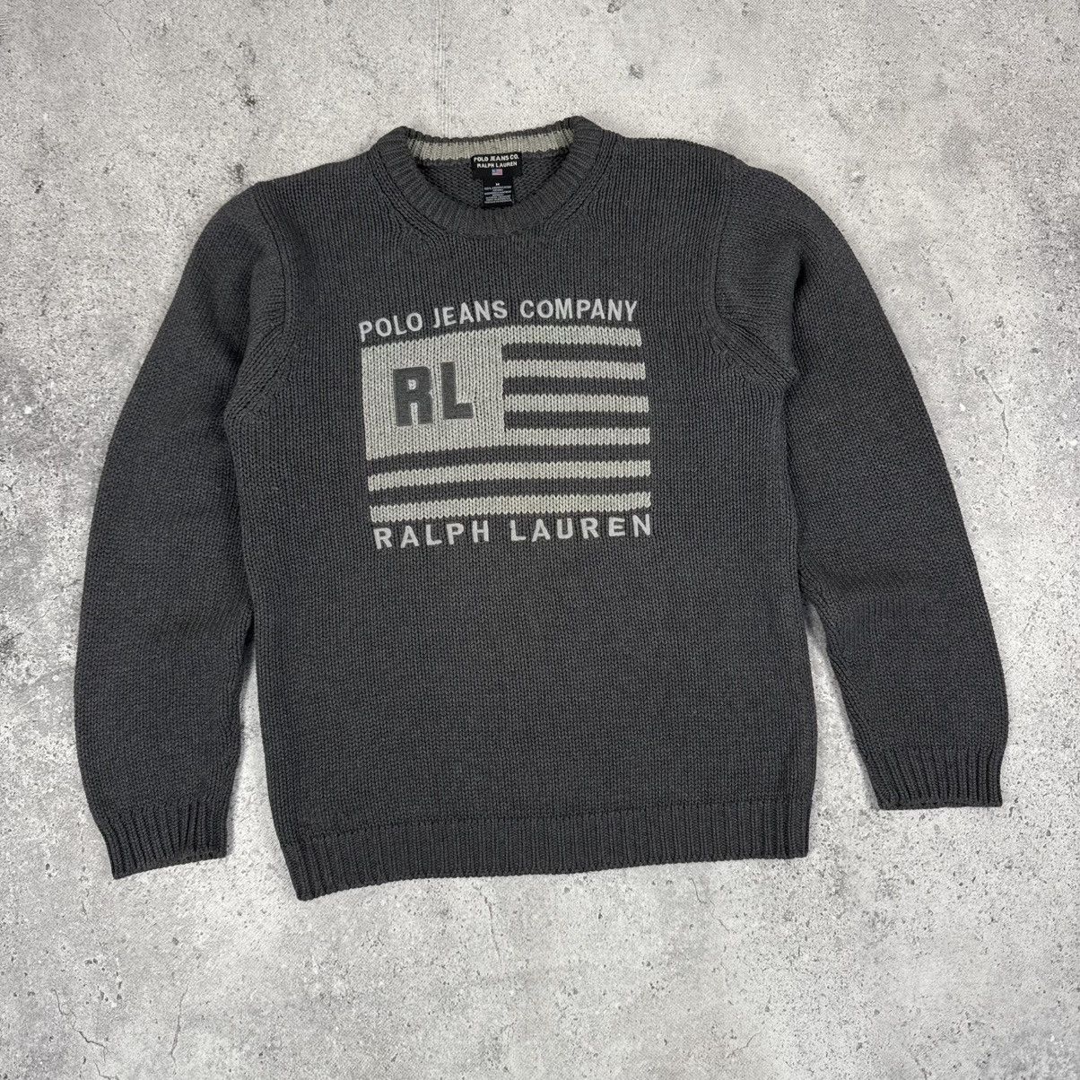 Polo Ralph Lauren Polo Jeans Co. Ralph Lauren Big Logo Knitted Cotton Sweater Size US M / EU 48-50 / 2 - 2 Thumbnail