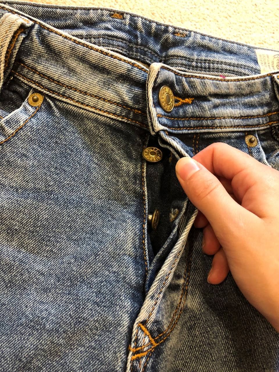 Diesel Vintage DIESEL IAKOP blue jeans crazy Y2K streetwear Size 29" - 5 Thumbnail