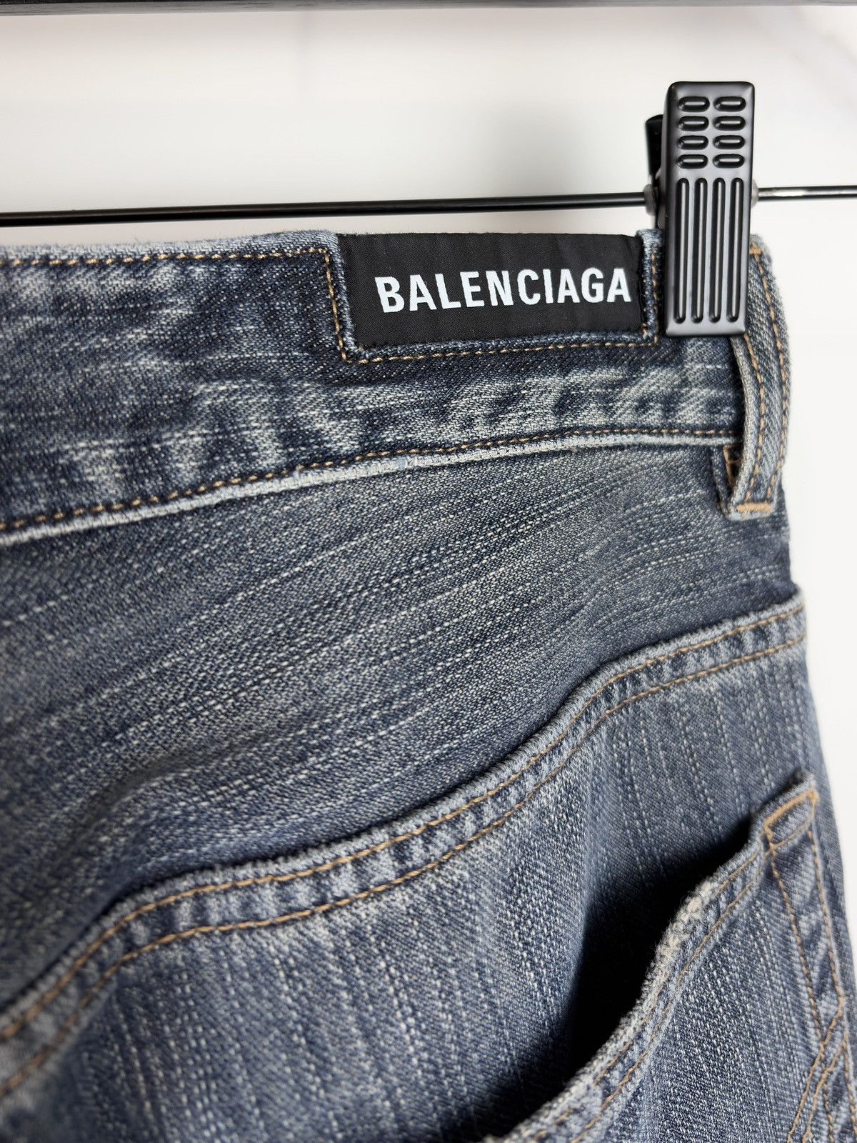 Balenciaga FW23 Balenciaga Italian Ring Slub Flared Bootcut Denim Jeans Size US 30 / EU 46 - 5 Thumbnail