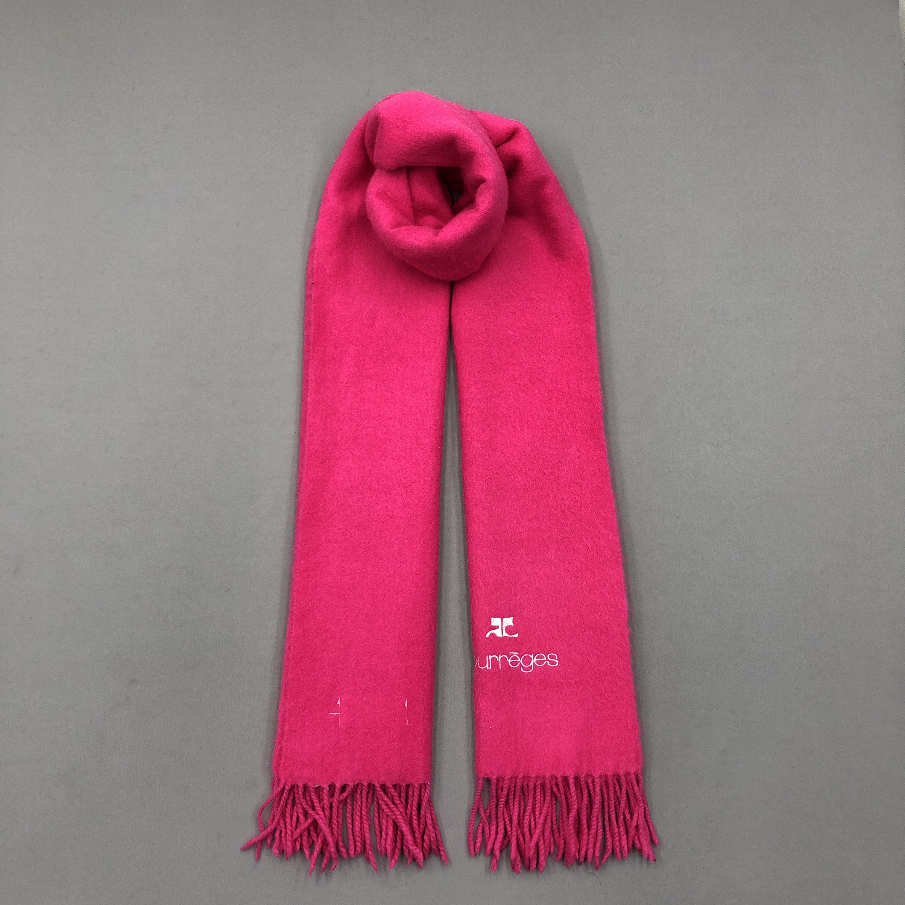 Courreges Vintage Courreges Scarf Muffler Wool Cashmere Scarves Size ONE SIZE - 1 Thumbnail