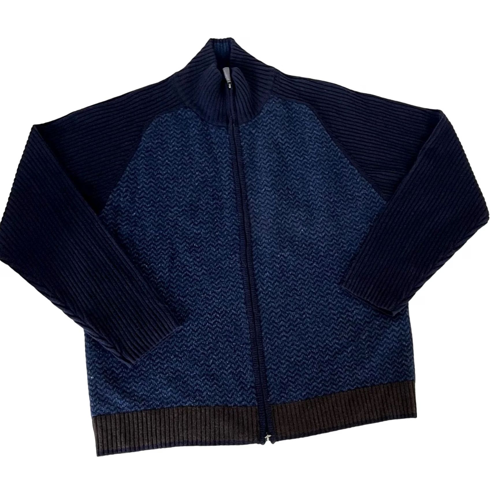 Tommy Hilfiger TOMMY HILFIGER Sweater 1/4 Zip Wool Knit Pullover Blue XL Men’s Long Sleeve Mock Neck Size US XL / EU 56 / 4 - 2 Thumbnail