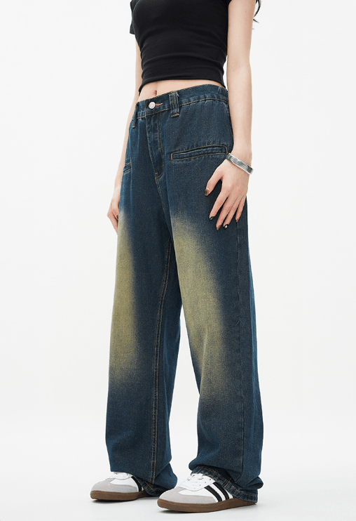 Japanese Brand Vintage washed straight loose casual jeans y2k Size US 32 / EU 48 - 4 Thumbnail
