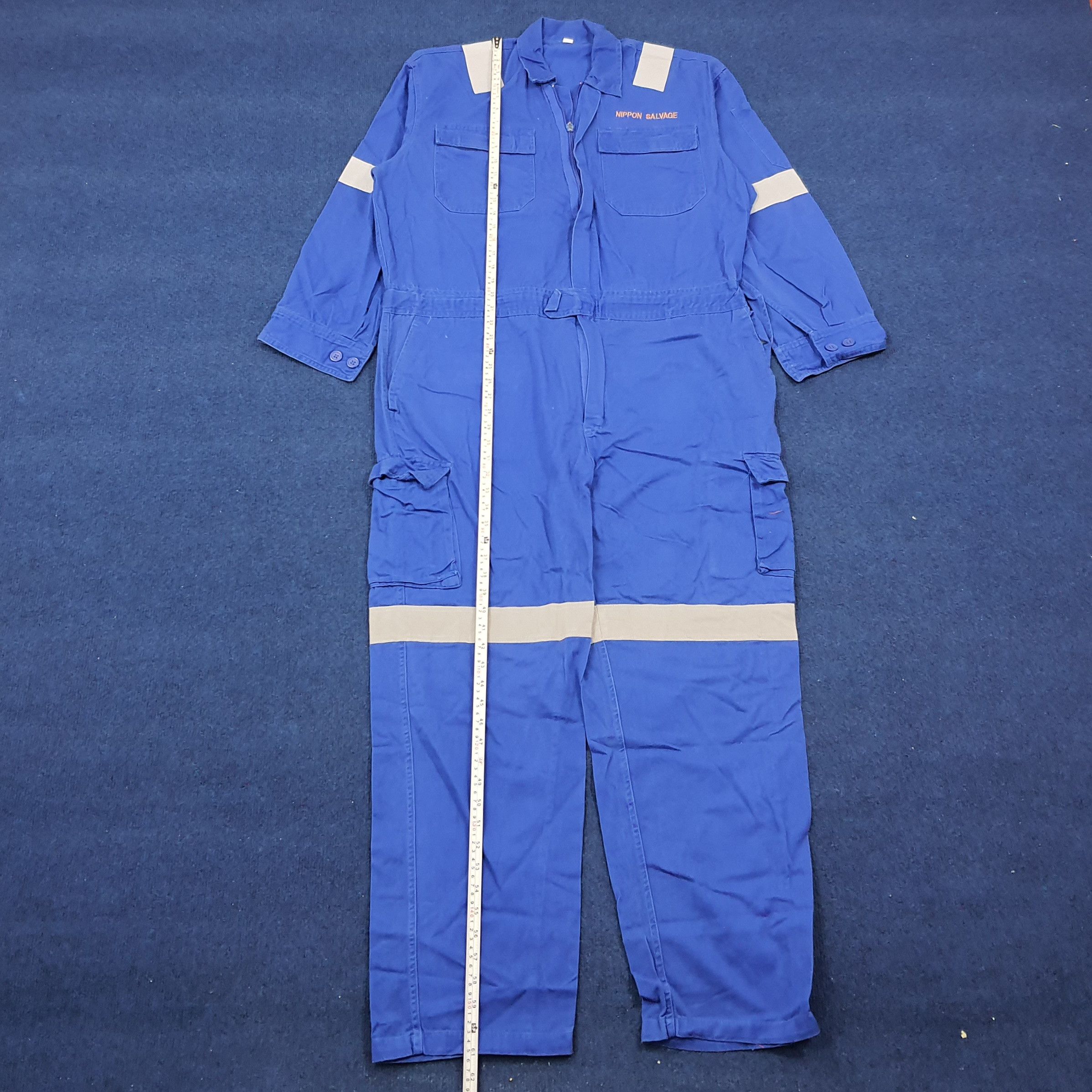 Japanese Brand × Vintage Vintage Nippon Salvage Japan Brand Safety Worker Coverall Size US L / EU 52-54 / 3 - 4 Thumbnail