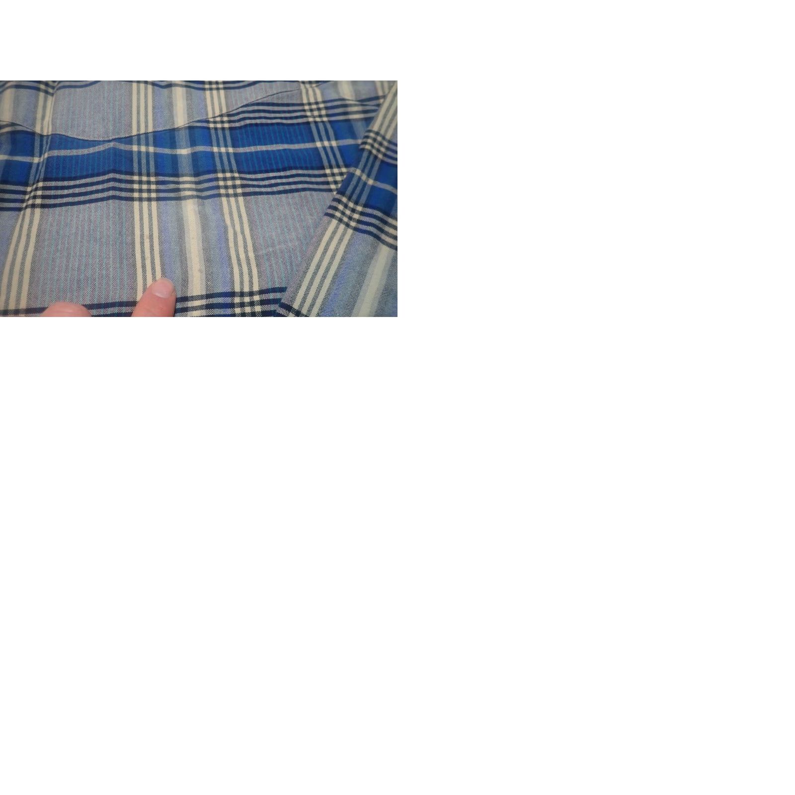 Wrangler VINTAGE Wrangler Plaid Button-Down Shirt Wrangler Blue Plaid Cowboy Mens Cotton Flannel Shirt XL Size US XL / EU 56 / 4 - 10 Thumbnail