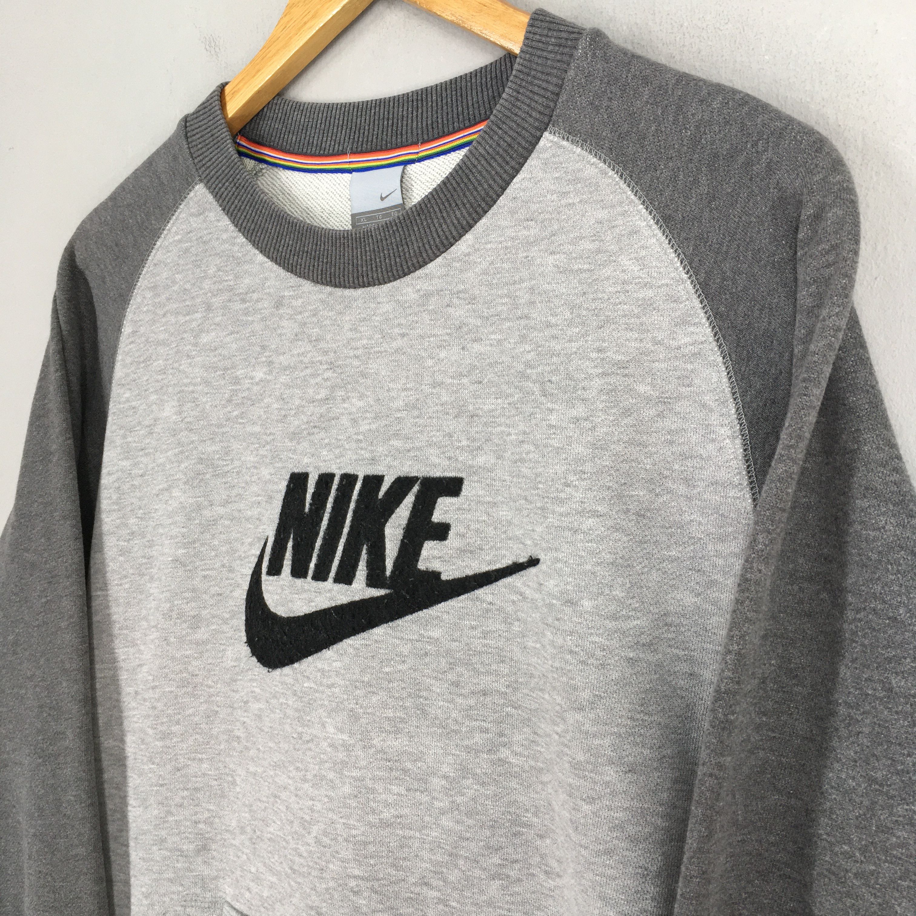 Nike × Sports Specialties Vintage Nike Swoosh Gray Sweatshirt Medium Size US M / EU 48-50 / 2 - 3 Thumbnail