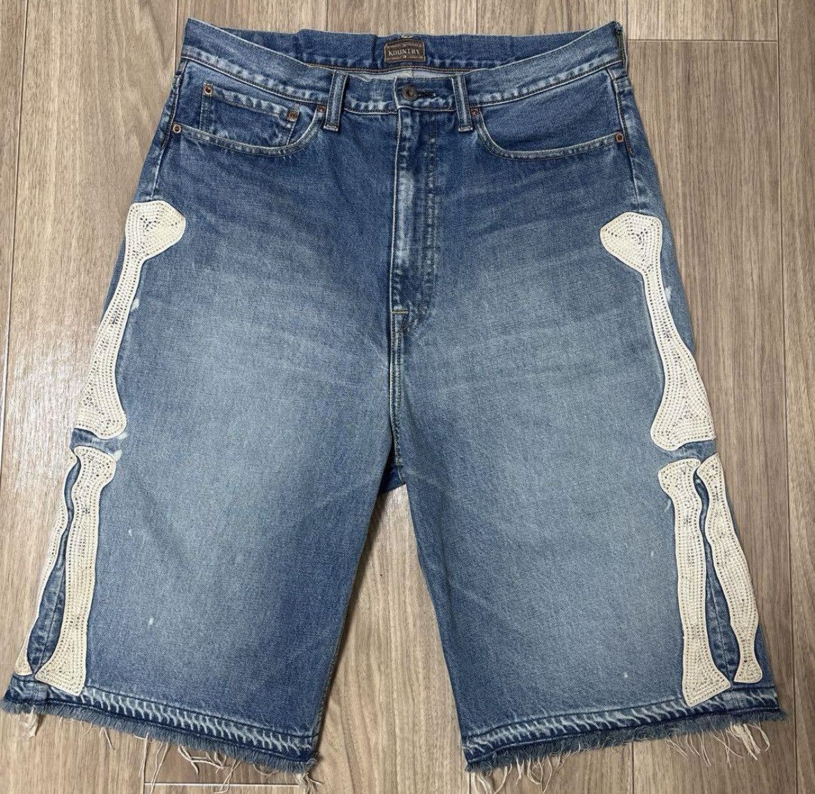 kapital 14oz Denim 5P Bone Shorts size36