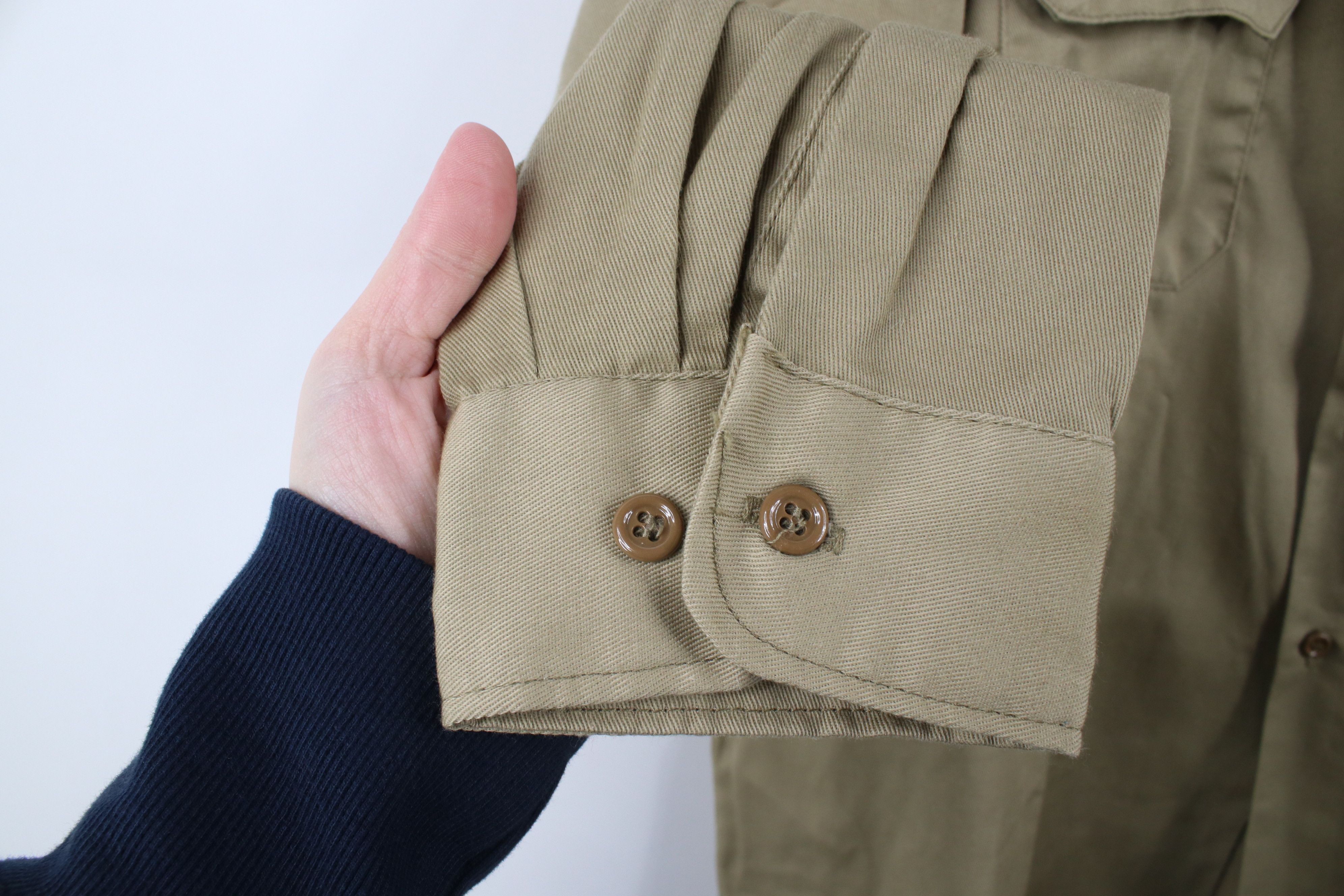 Vintage Vintage 70s Big Mac Workwear Mechanic Button Shirt Beige USA Size US M / EU 48-50 / 2 - 6 Thumbnail