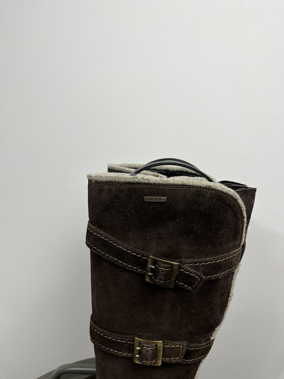 Other Vintage Suede Shearling Lined Buckle Boots EU 36 UK 4.5 Size US 5.5 / IT 35.5 - 5 Thumbnail