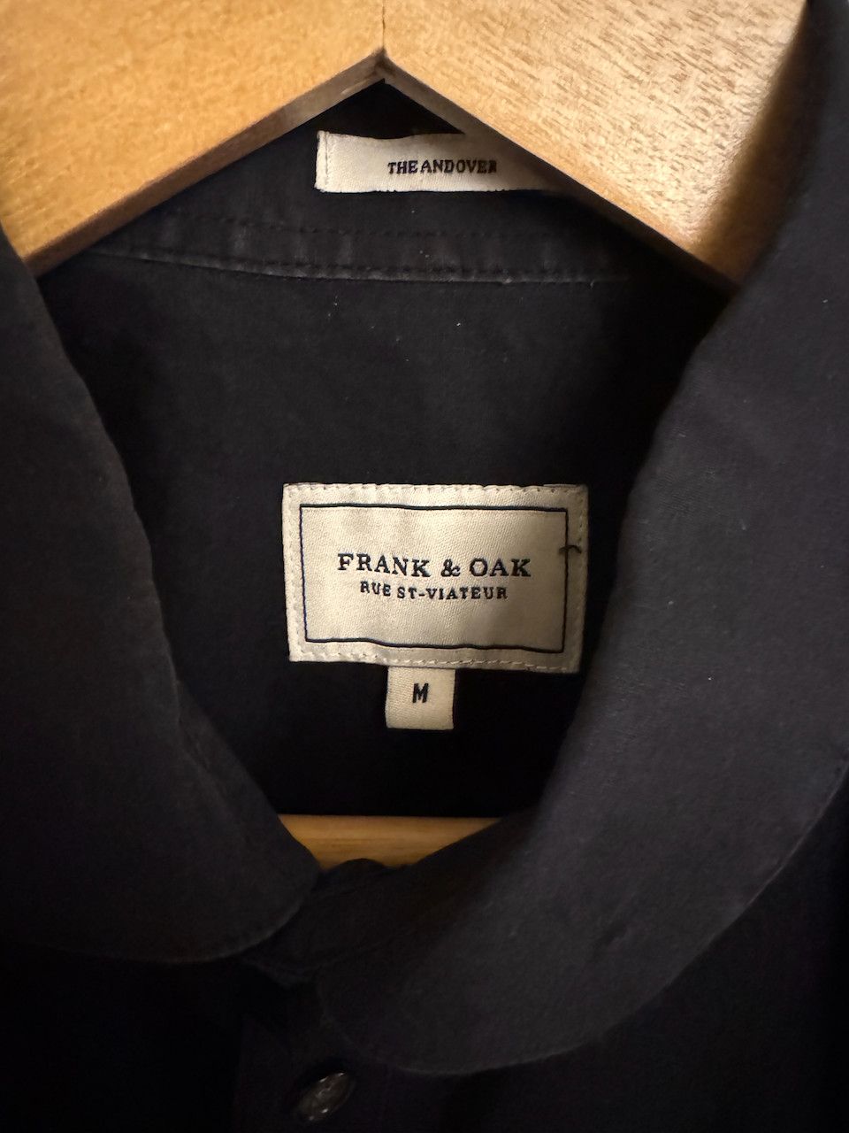 Frank & Oak Black Long Sleeve Frank & Oak Button Down Size US M / EU 48-50 / 2 - 2 Thumbnail