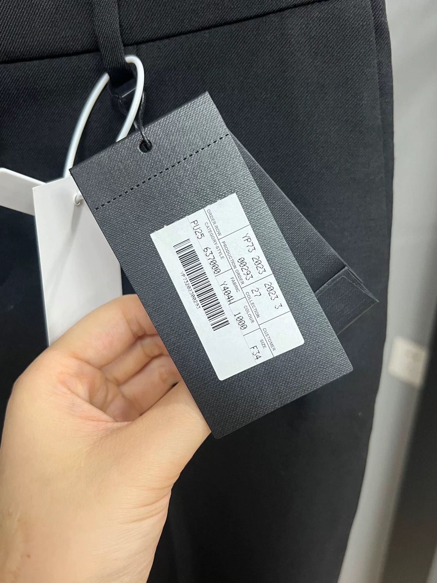 Saint Laurent Paris Saint Laurent Women's Black Straight Trousers Size US XS / EU 42 / 0 - 3 Thumbnail
