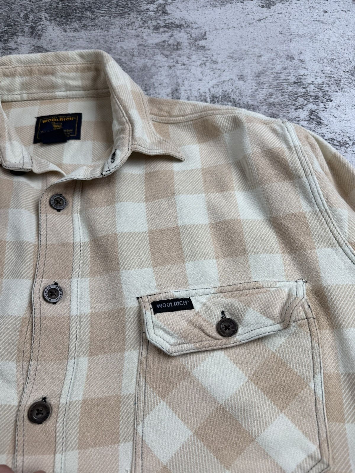 Woolrich Woolen Mills Woolrich Western Check Men’s Large Flannel Plaid Cotton Button Rap Jacket Shirt Size US L / EU 52-54 / 3 - 8 Thumbnail