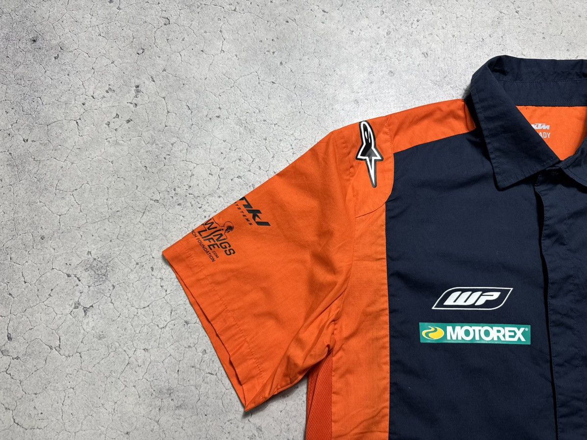 Vintage KTM Moto RedBull Alpinestars Vintage Racing Button Shirt Size US L / EU 52-54 / 3 - 3 Thumbnail