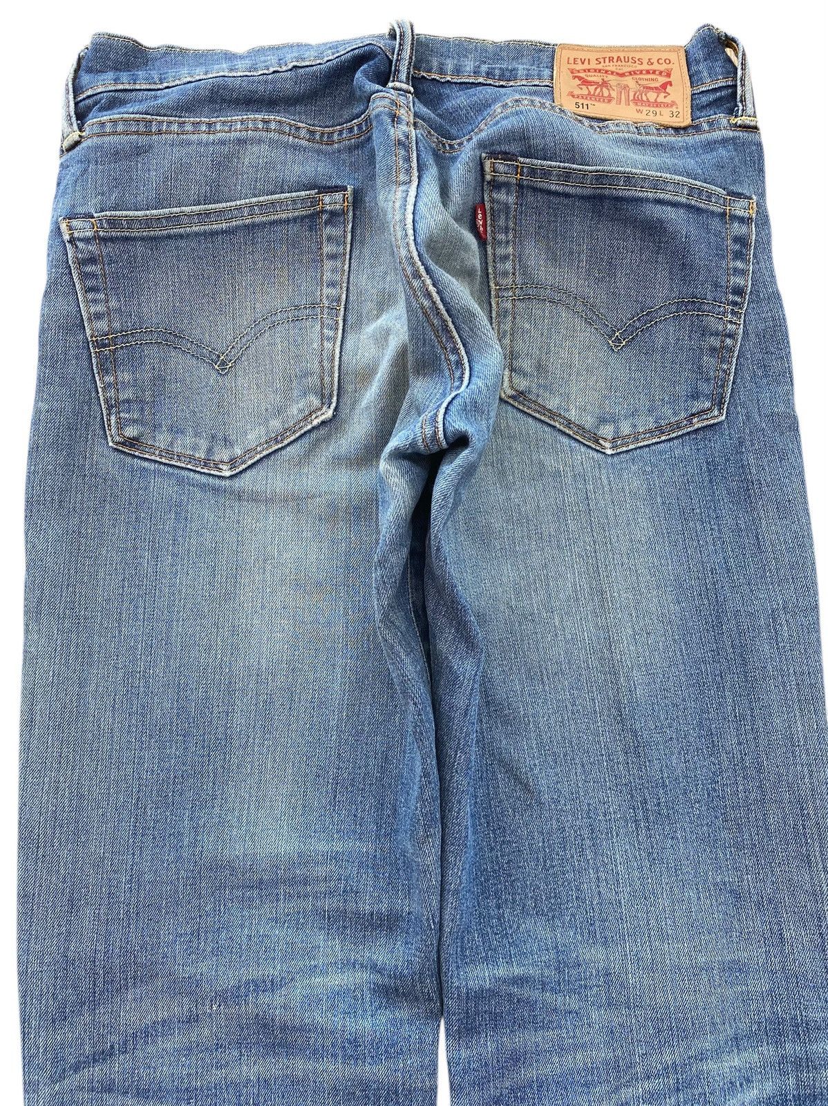 Levi's Levi’s Feded Wash Whiskered Style Straight Leg Jeans Size US 30 / EU 46 - 4 Thumbnail