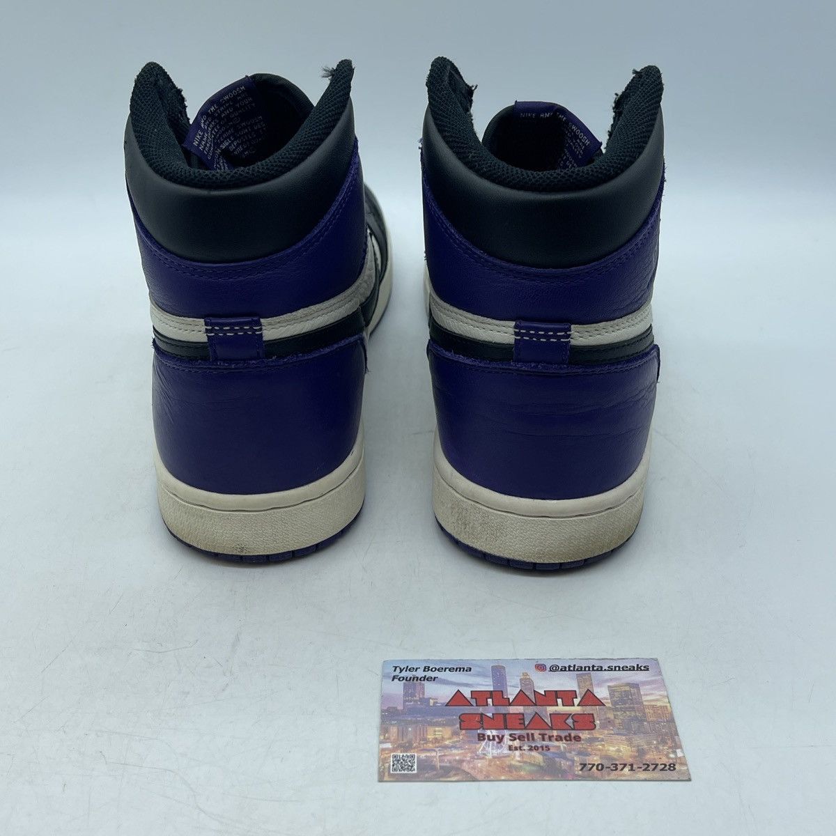 Jordan Brand Air Jordan 1 high court purple Size US 8.5 / EU 41-42 - 3 Thumbnail