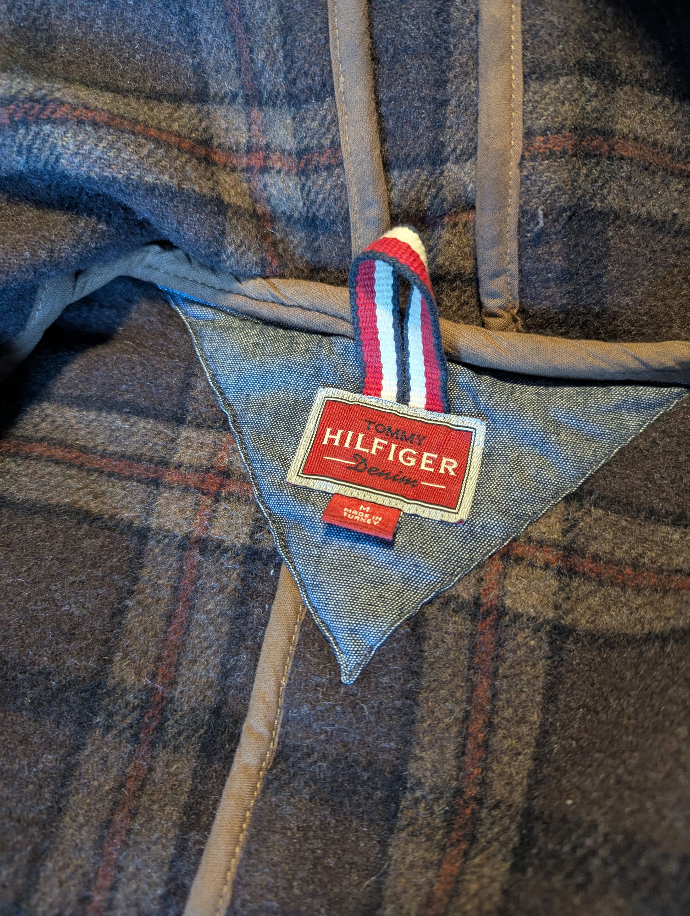 Tommy Hilfiger Woolen Hoodie.Coat Vintage Size US M / EU 48-50 / 2 - 17 Thumbnail