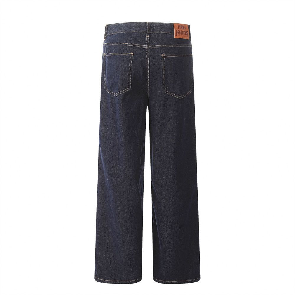 Jean High street men's cleanfit loose casual straight jeans Size US 34 / EU 50 - 2 Thumbnail