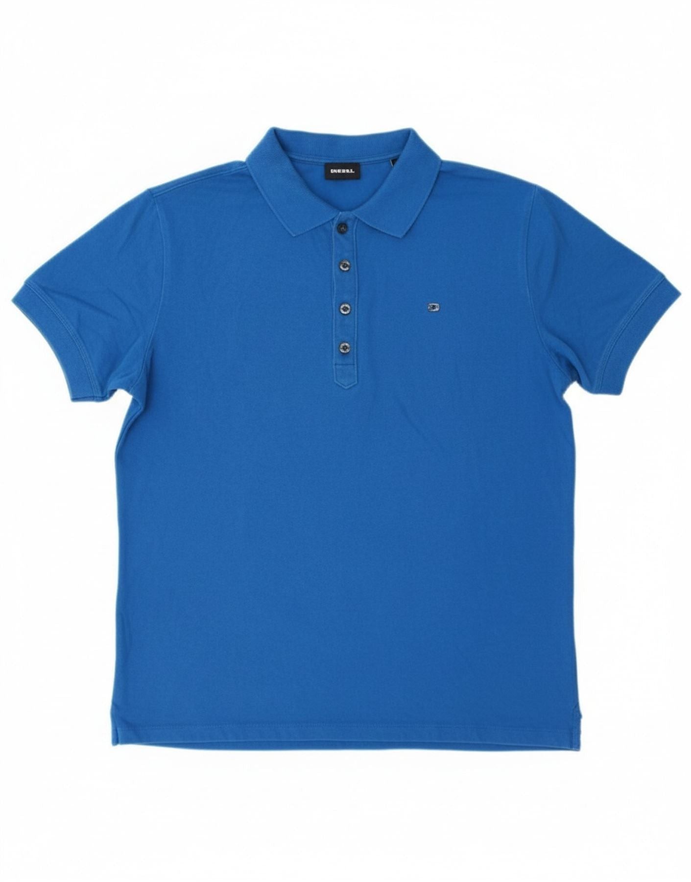 Diesel Boys Polo Shirt 15-16 Years Large Blue Cotton Size L / US 10 / IT 46 - 1 Thumbnail