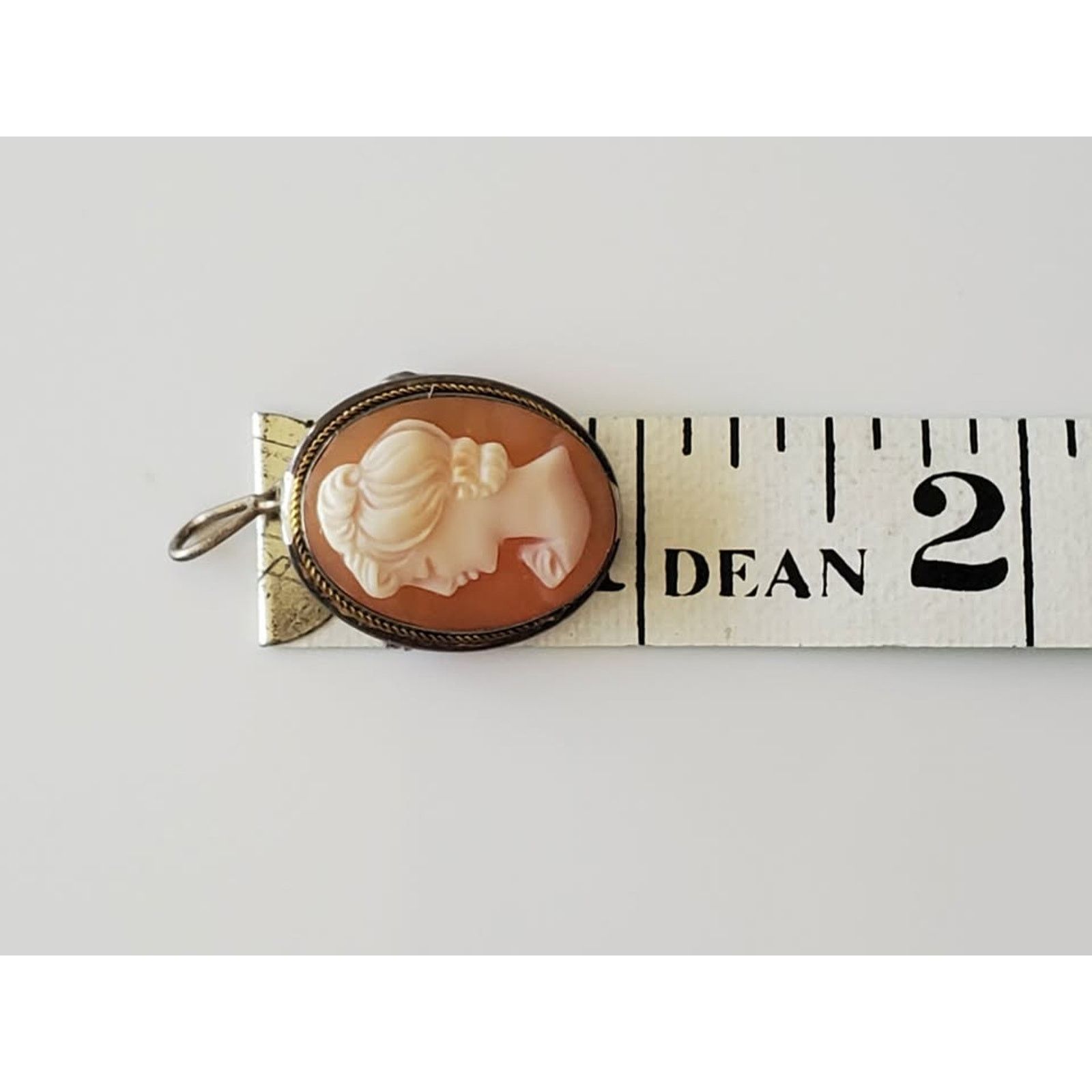 Other Vintage Carved Shell Cameo 800 Silver Pendant and Earrings Size ONE SIZE - 7 Thumbnail