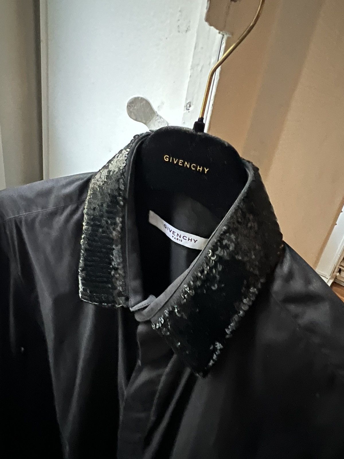 Givenchy Givenchy Sequins Black Shirt Size US XS / EU 42 / 0 - 6 Thumbnail