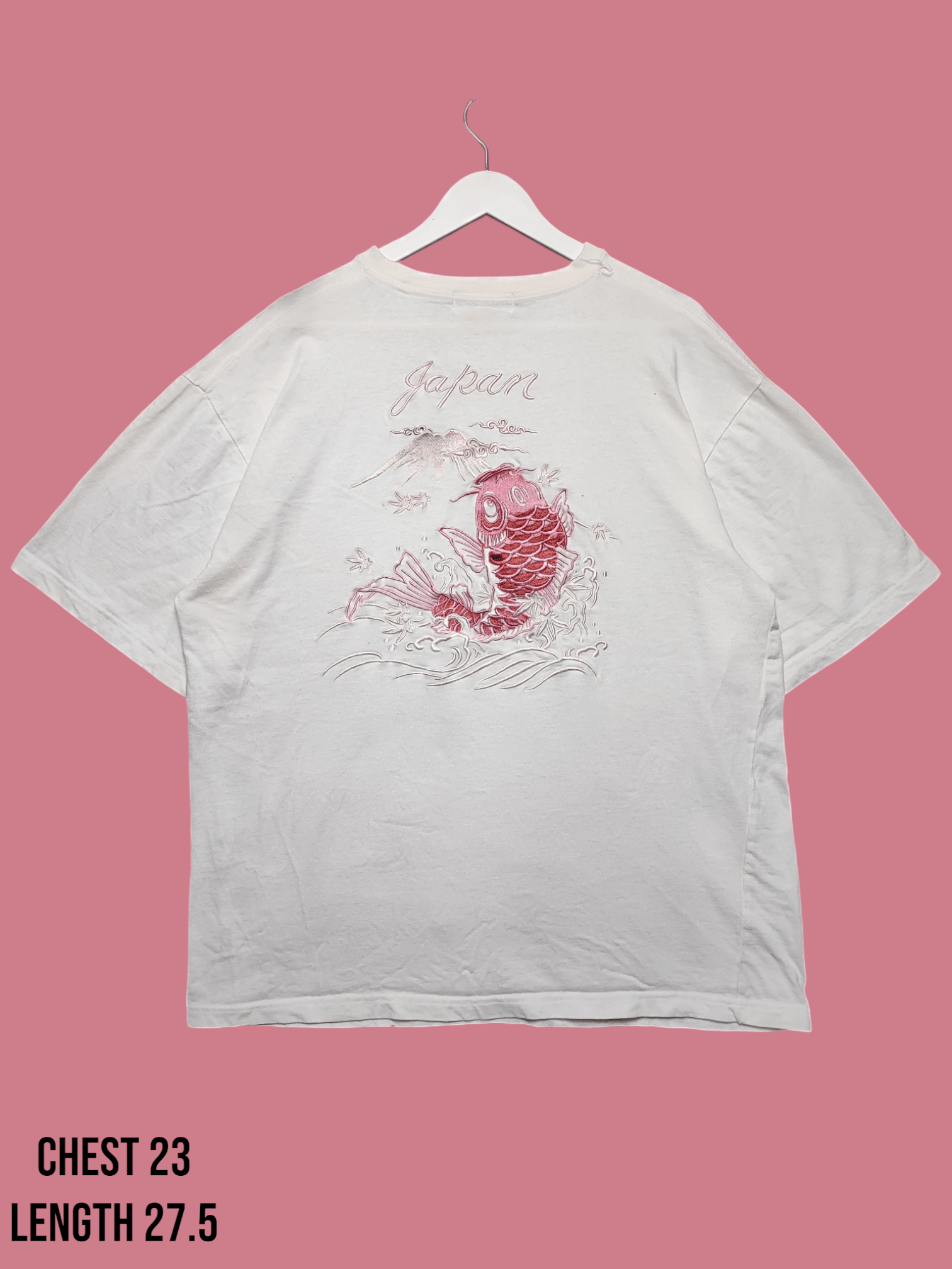 Vintage Vintage Koi fish japanesse embroidery logo sukajan t-shirt Size US XL / EU 56 / 4 - 1 Thumbnail