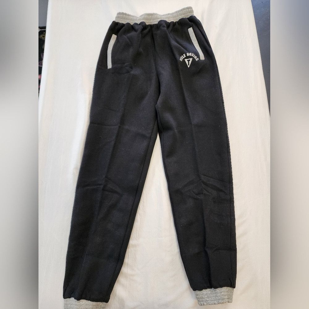 Other Title Boxing Black Grey Training Joggers Warm Pockets Size US 30 / EU 46 - 1 Thumbnail