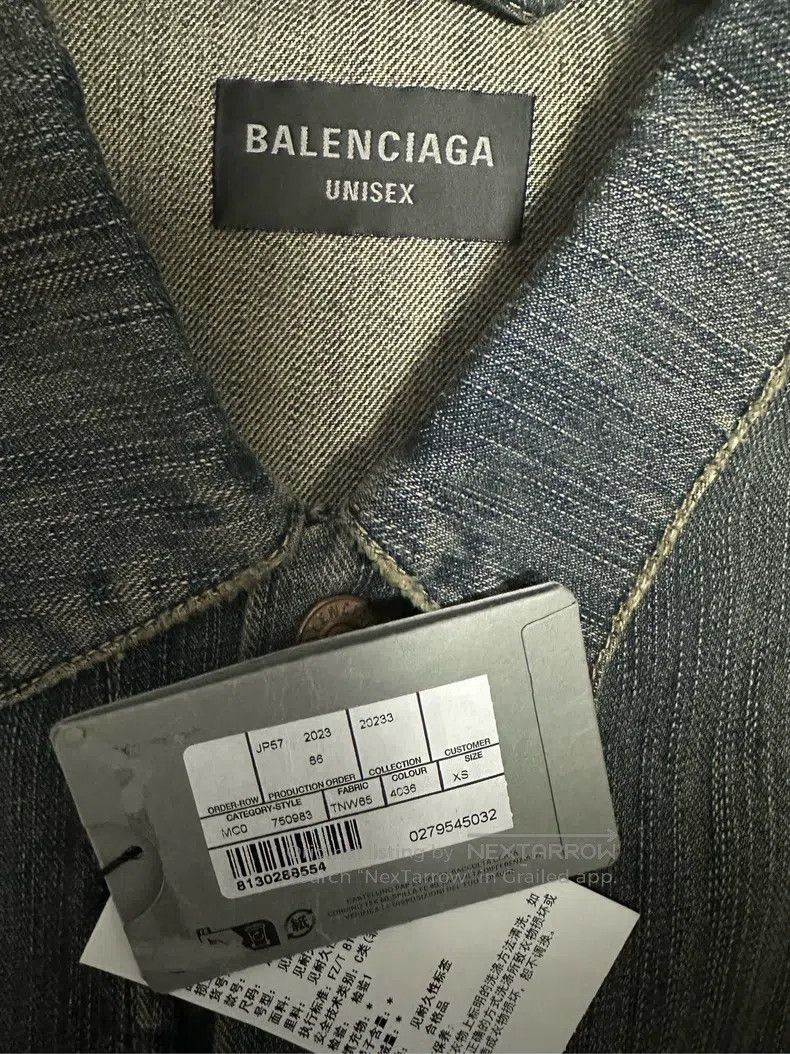Balenciaga Balenciaga Bitcoin Dirty Washed Double B Distressed Destro Size US XS / EU 42 / 0 - 4 Thumbnail