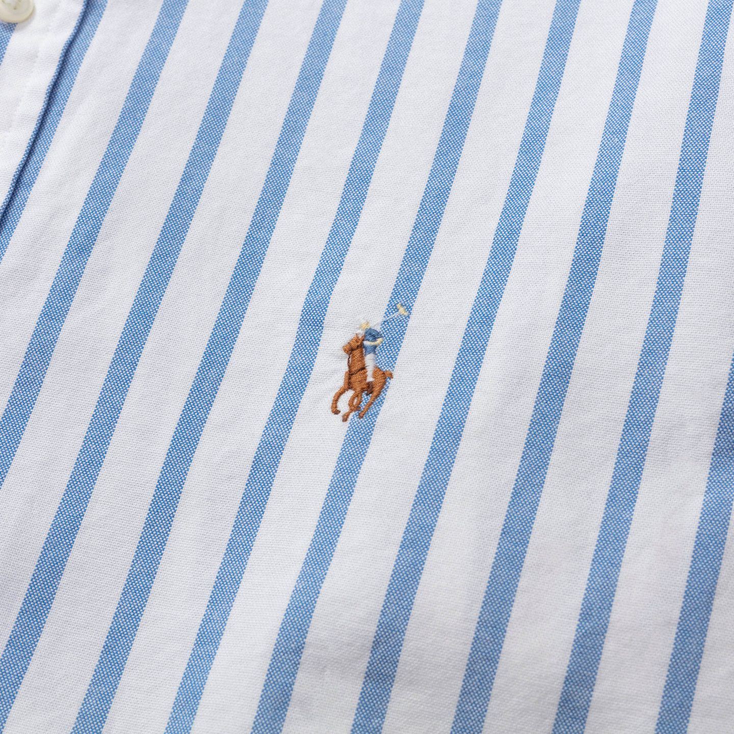 Polo Ralph Lauren o1s22i1n0125 Custom Fit Shirt in Light Blue White Size US S / EU 44-46 / 1 - 4 Thumbnail