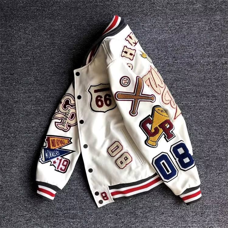 Japanese Brand × Vintage American retro embroidered baseball jacket Size US L / EU 52-54 / 3 - 1 Thumbnail