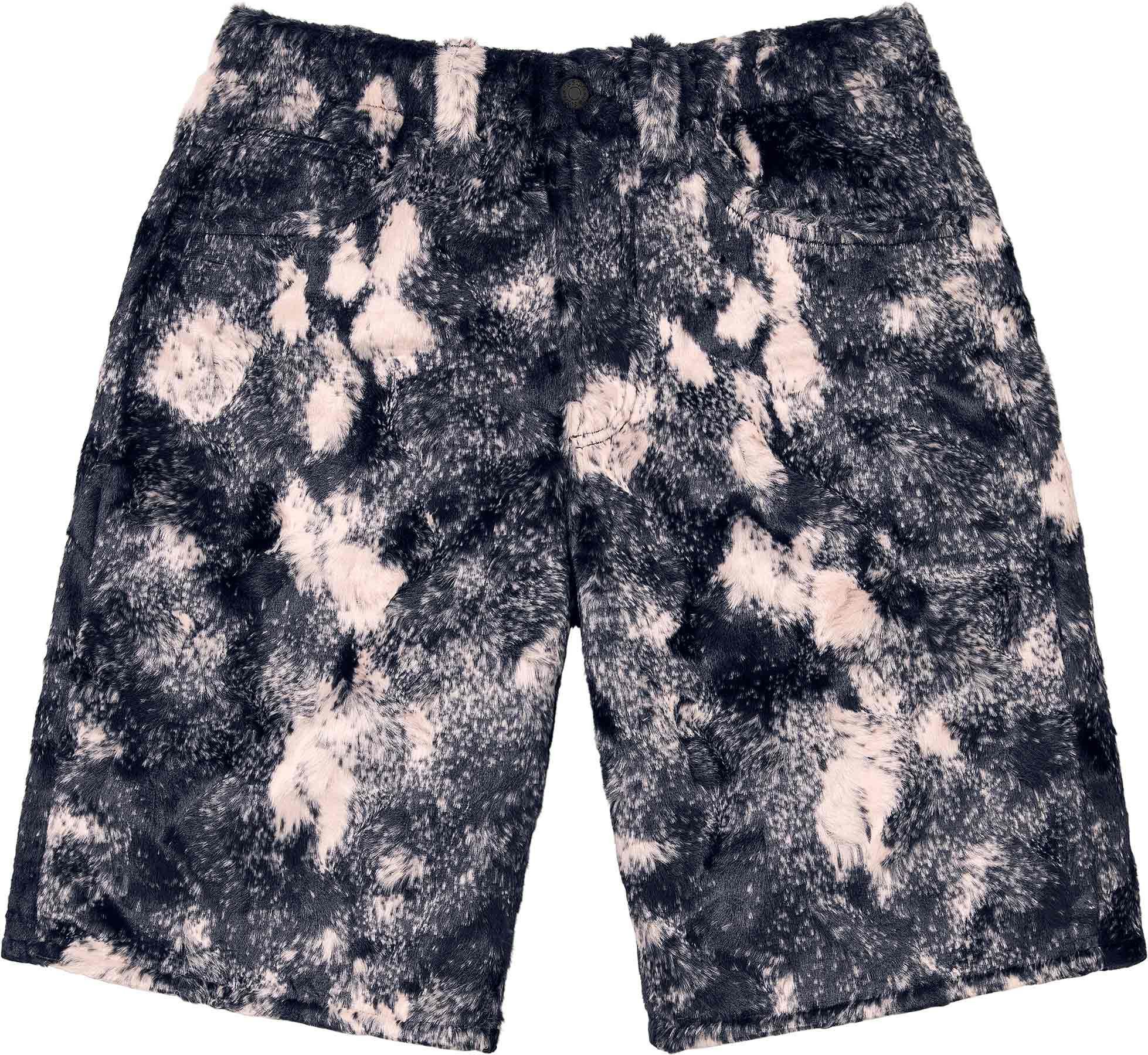 image of Supreme Faux Fur Short in Black, Men's (Size 30)