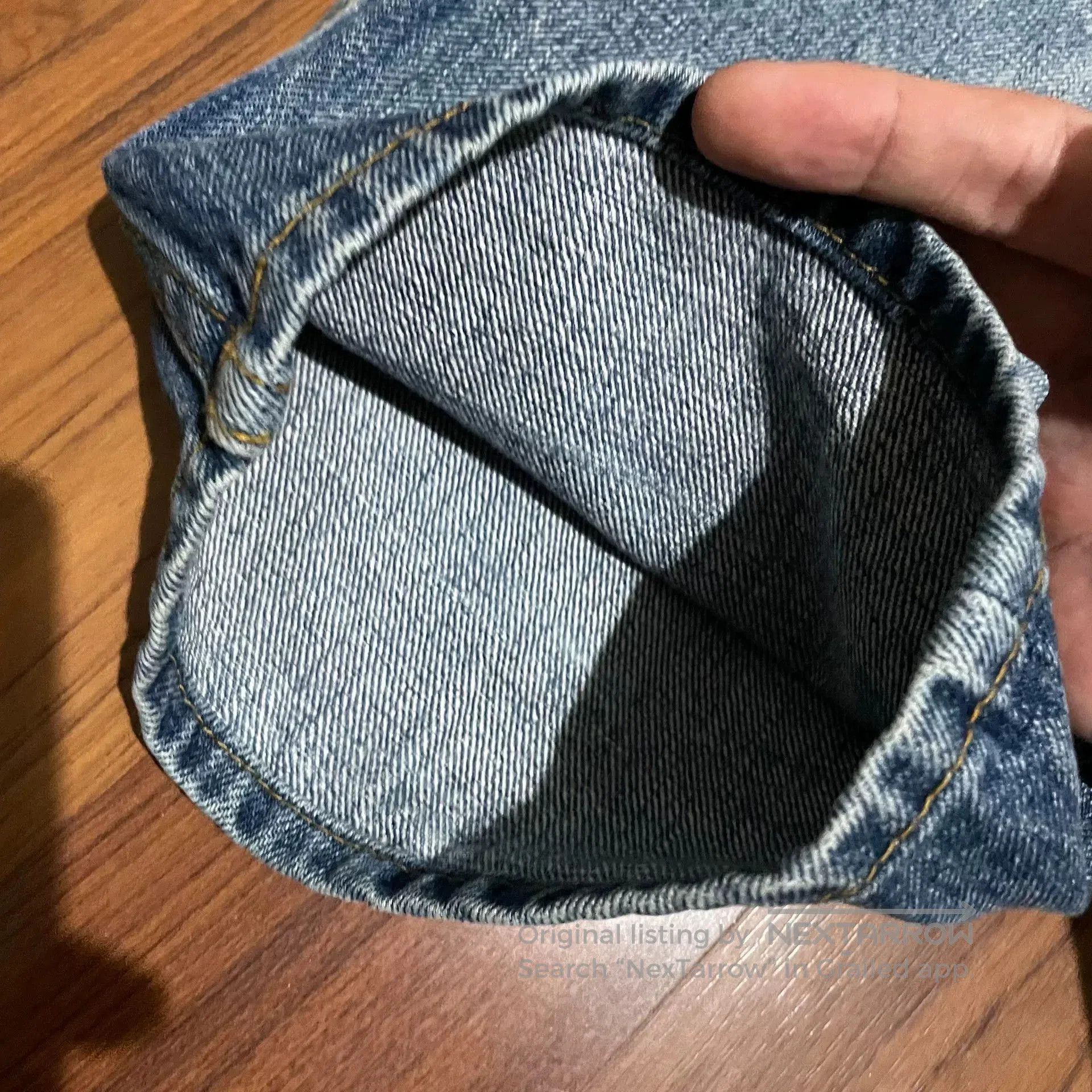 Marblesoda MARBLES Japan Patched Distressed Denim Jeans. Size US 26 / EU 42 - 7 Thumbnail