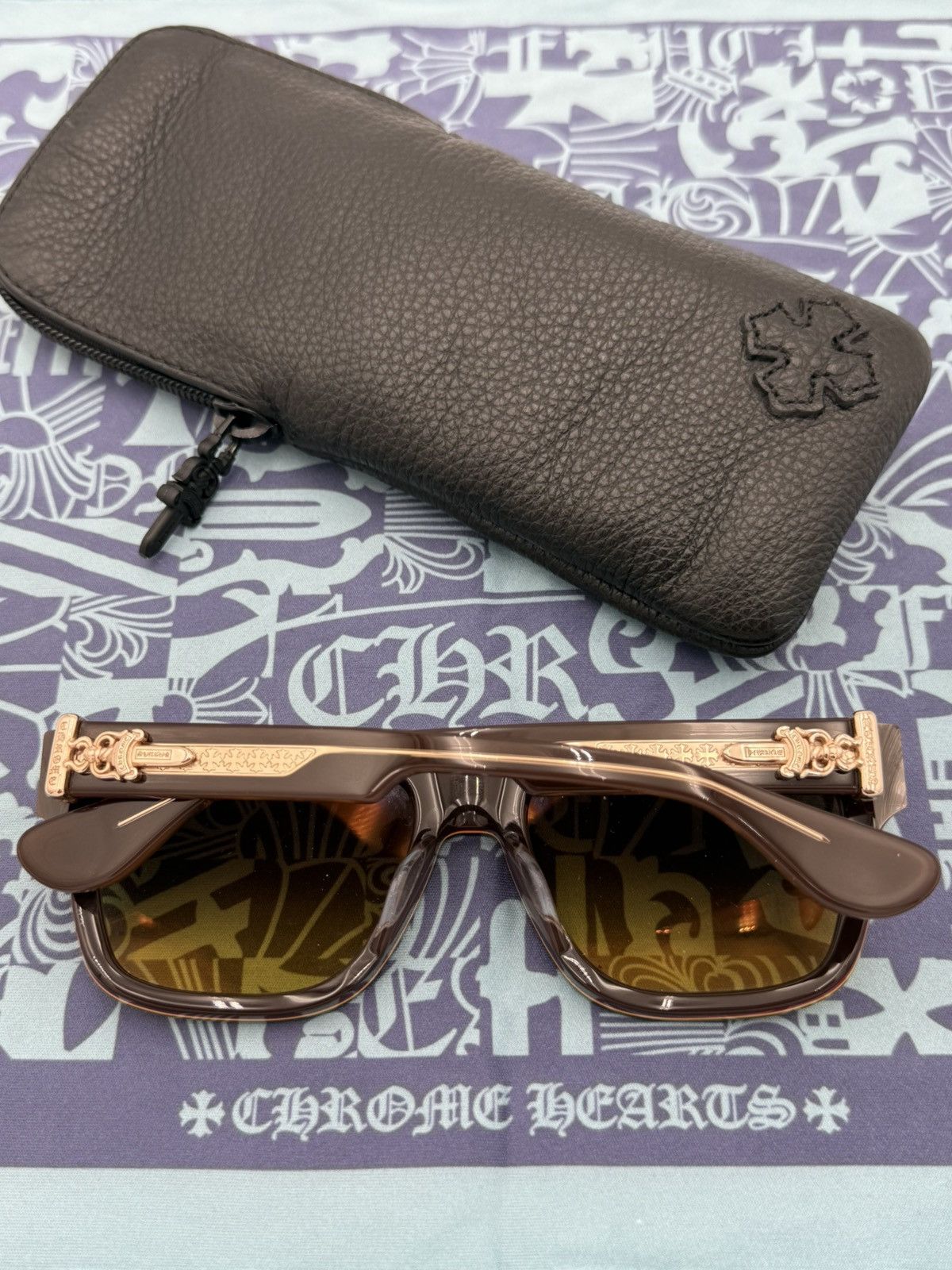Chrome Hearts Chrome Hearts Box-Officer Glasses 18k Gold Size ONE SIZE - 6 Thumbnail