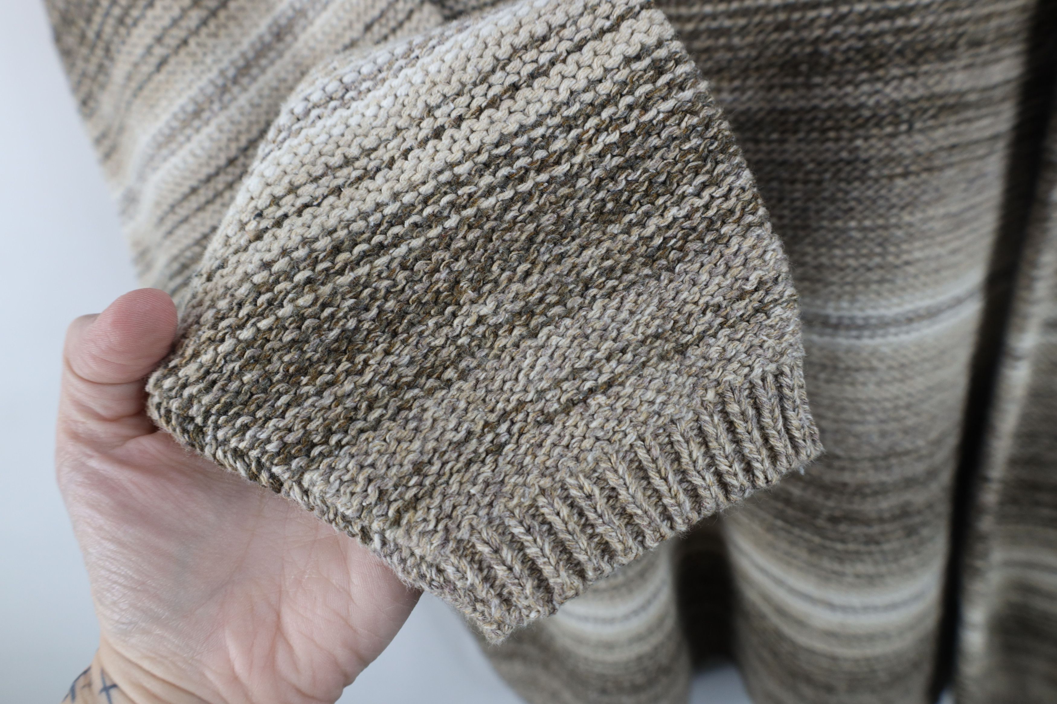 Vintage Vintage 90s Streetwear Knit Crewneck Sweater Earth Tone USA Size US XXL / EU 58 / 5 - 5 Thumbnail