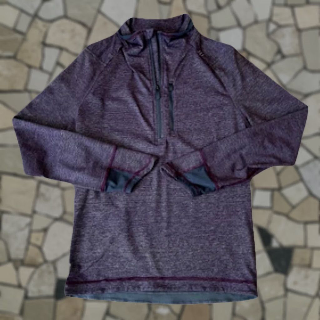 Lululemon Lululemon Pullover Top Long Sleeve Men’s Small Half Zip Mock Neck Maroon Size US S / EU 44-46 / 1 - 1 Thumbnail