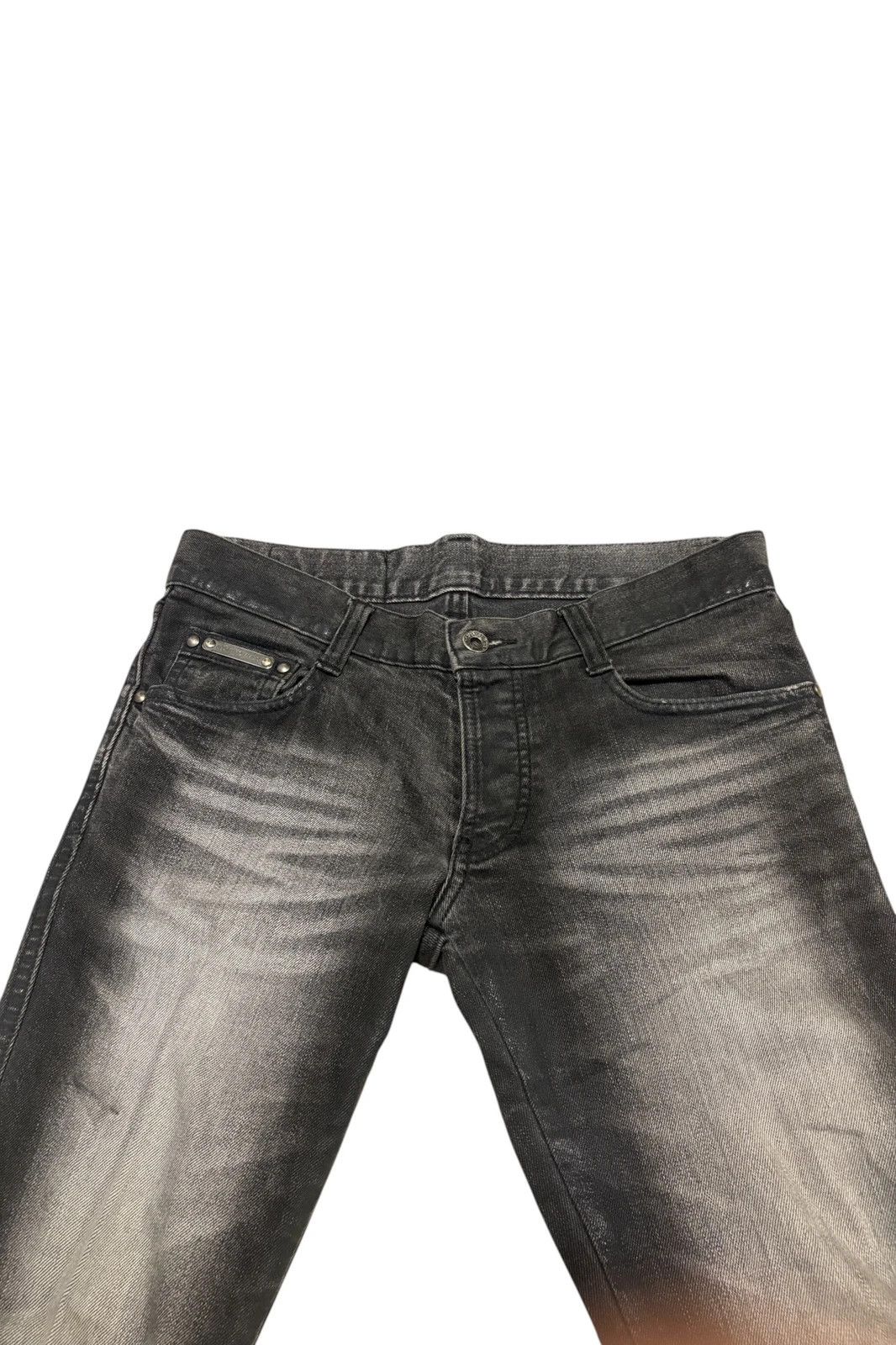 5351 POUR LES HOMMES 5351 Pour Les Hommes grey shine effect bootcut denim jeans Size US 31 - 2 Thumbnail
