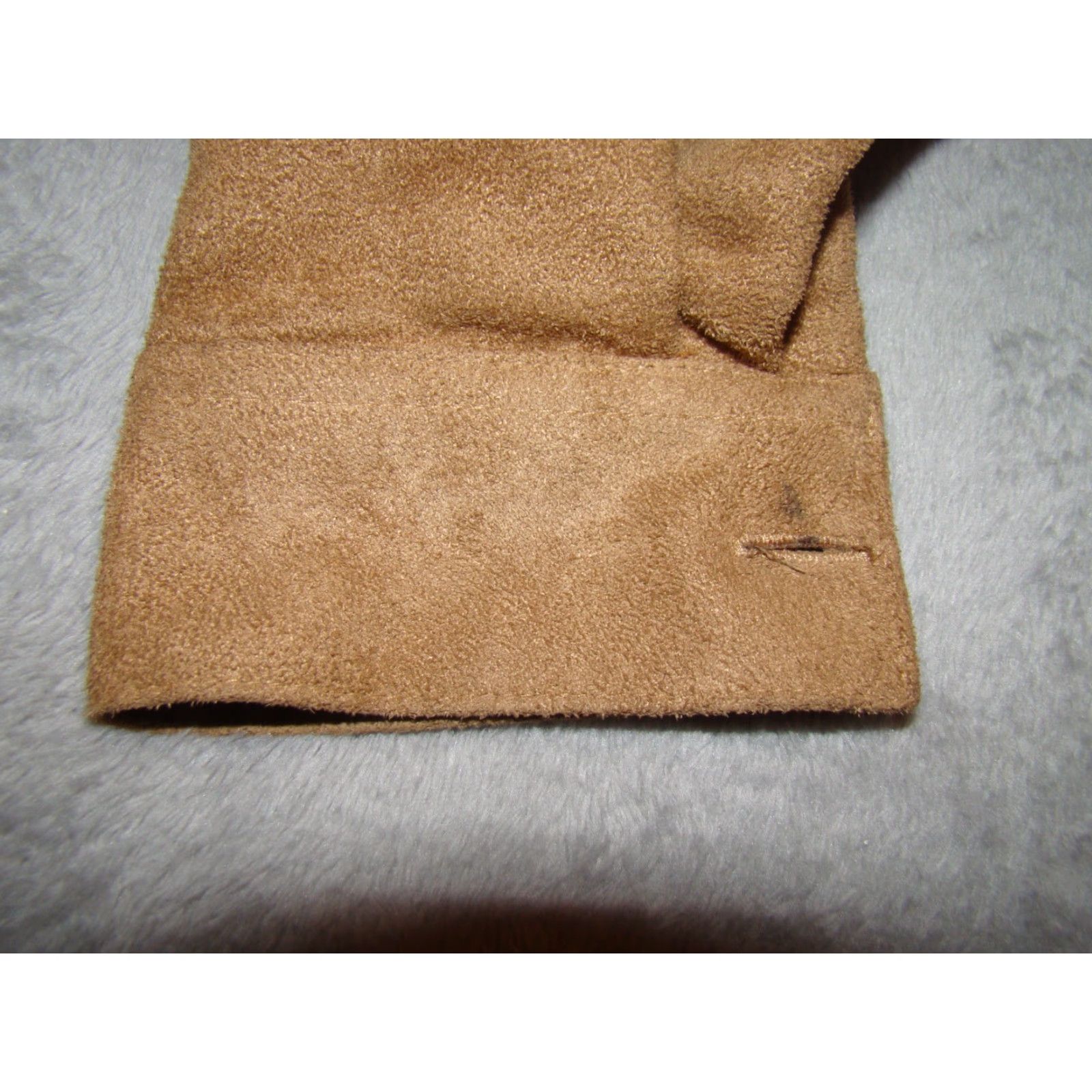 Vintage BonWorth Jacket Womens Size Small Tan Zip-up Sueded Embroidered w/Cuffed Sleeves Size S / US 4 / IT 40 - 8 Thumbnail