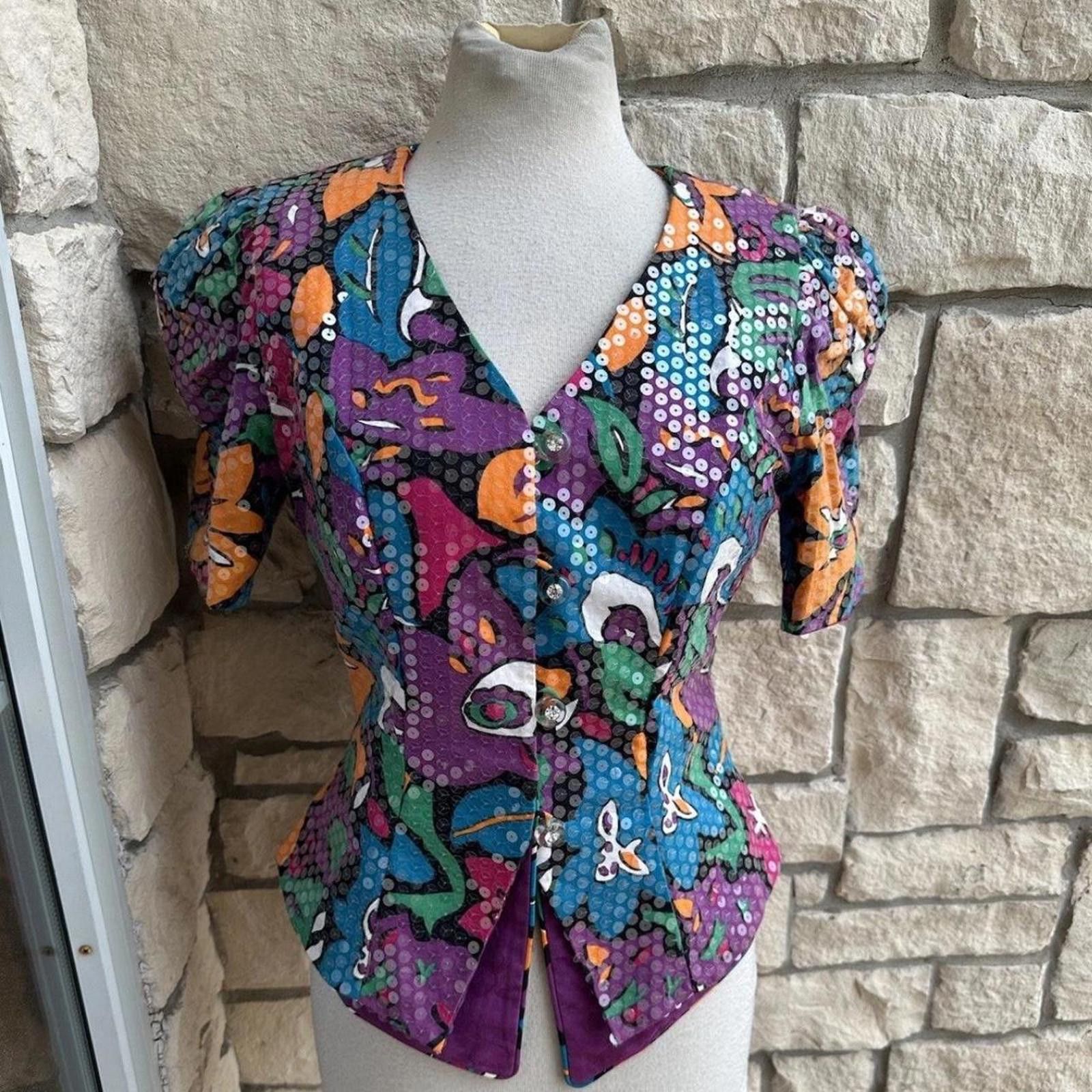 Other Rimini 80s vintage sequin top glamour Size M / US 6-8 / IT 42-44 - 1 Thumbnail