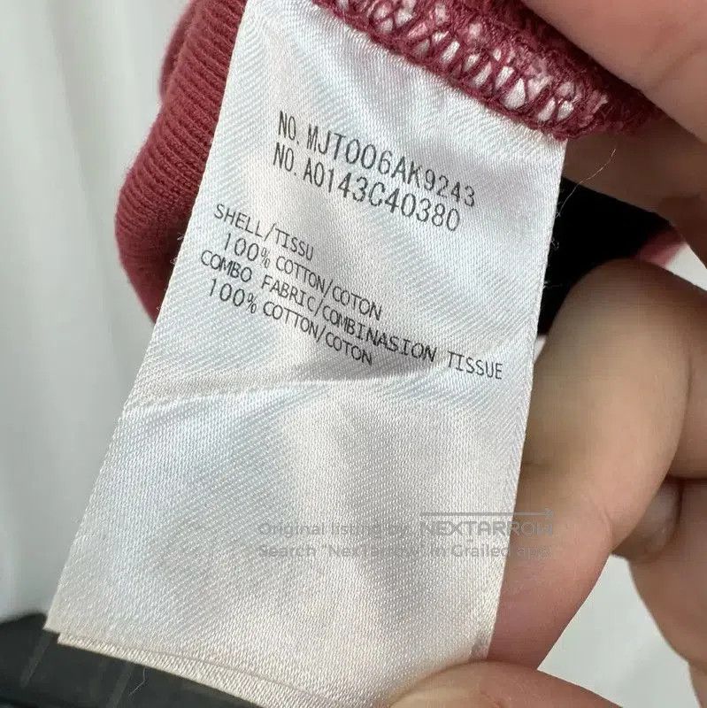 Thom Browne Thom Browne Burgundy Logo Long Sleeve Sweatshirt . Size US S / EU 44-46 / 1 - 7 Thumbnail