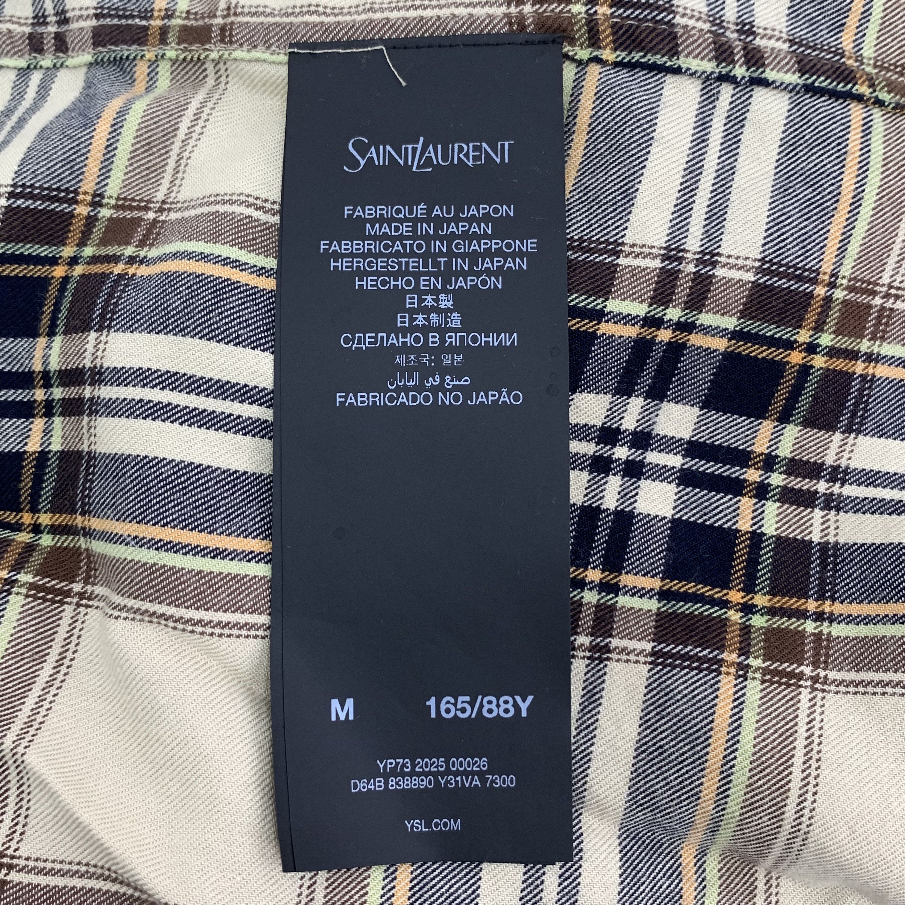Yves Saint Laurent Yves Saint Laurent Check Bow Shirt Multi (M) Size M / US 6-8 / IT 42-44 - 6 Thumbnail
